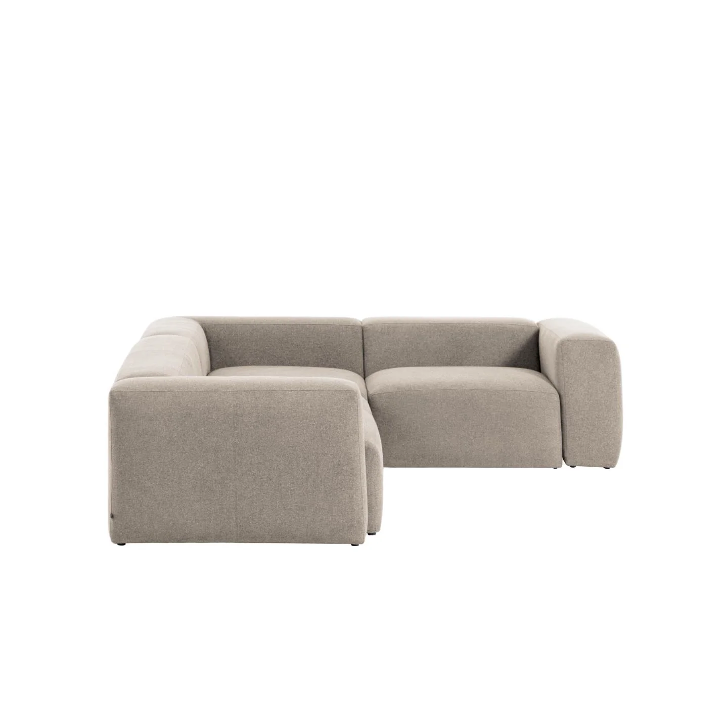 Blok 4-Sitzer-Ecksofa beige 320 x 230 cm / 230 x 320 cm - Image 5