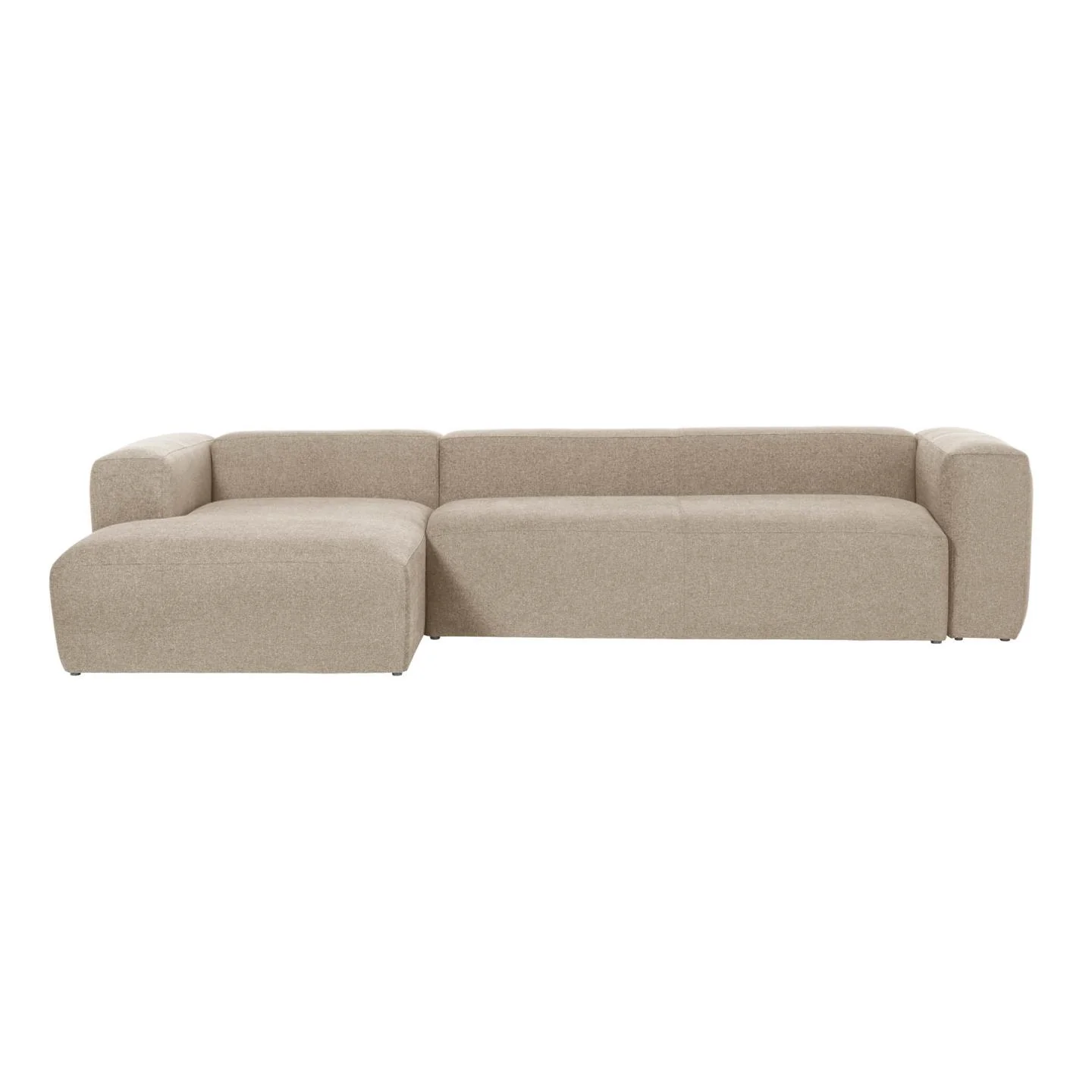 Blok 4-Sitzer Sofa mit Chaiselongue links beige 330 cm - Image 4