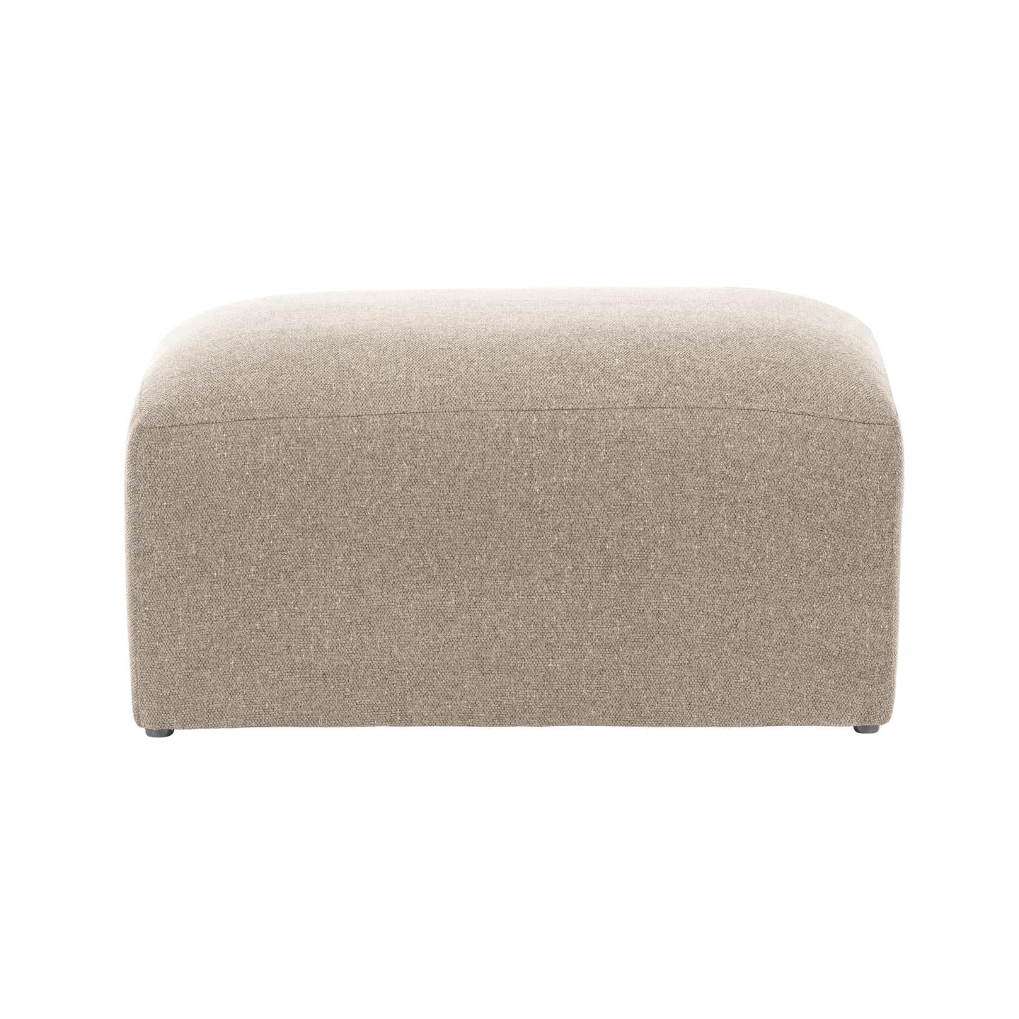 Blok Pouf beige 90 x 70 cm - Image 4