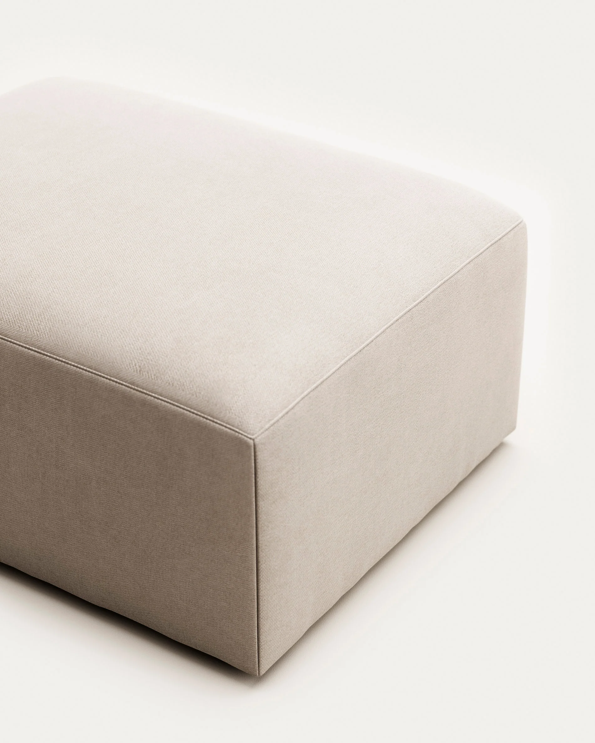 Blok Pouf beige 90 x 70 cm - Image 6