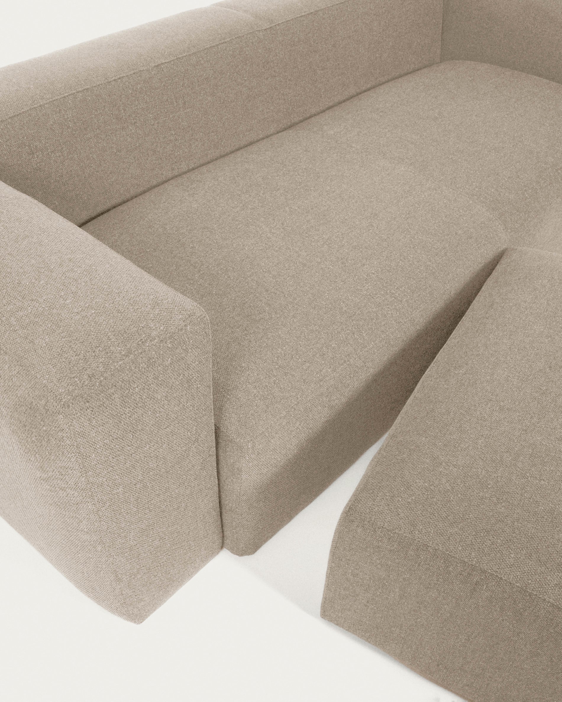 Blok Pouf beige 90 x 70 cm - Image 7