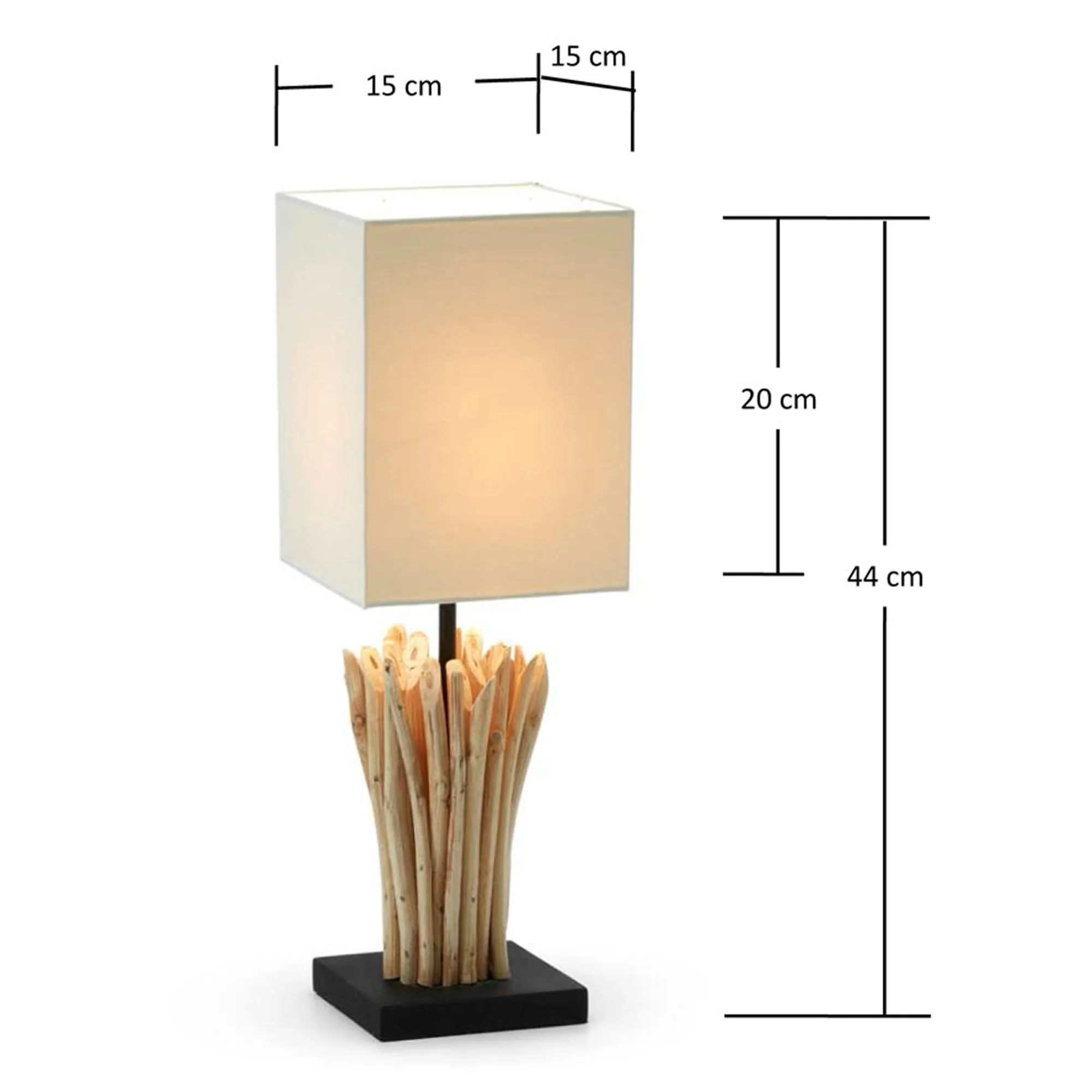 Boop Tischlampe aus massivem Rotholz und Kautschuk - Image 3