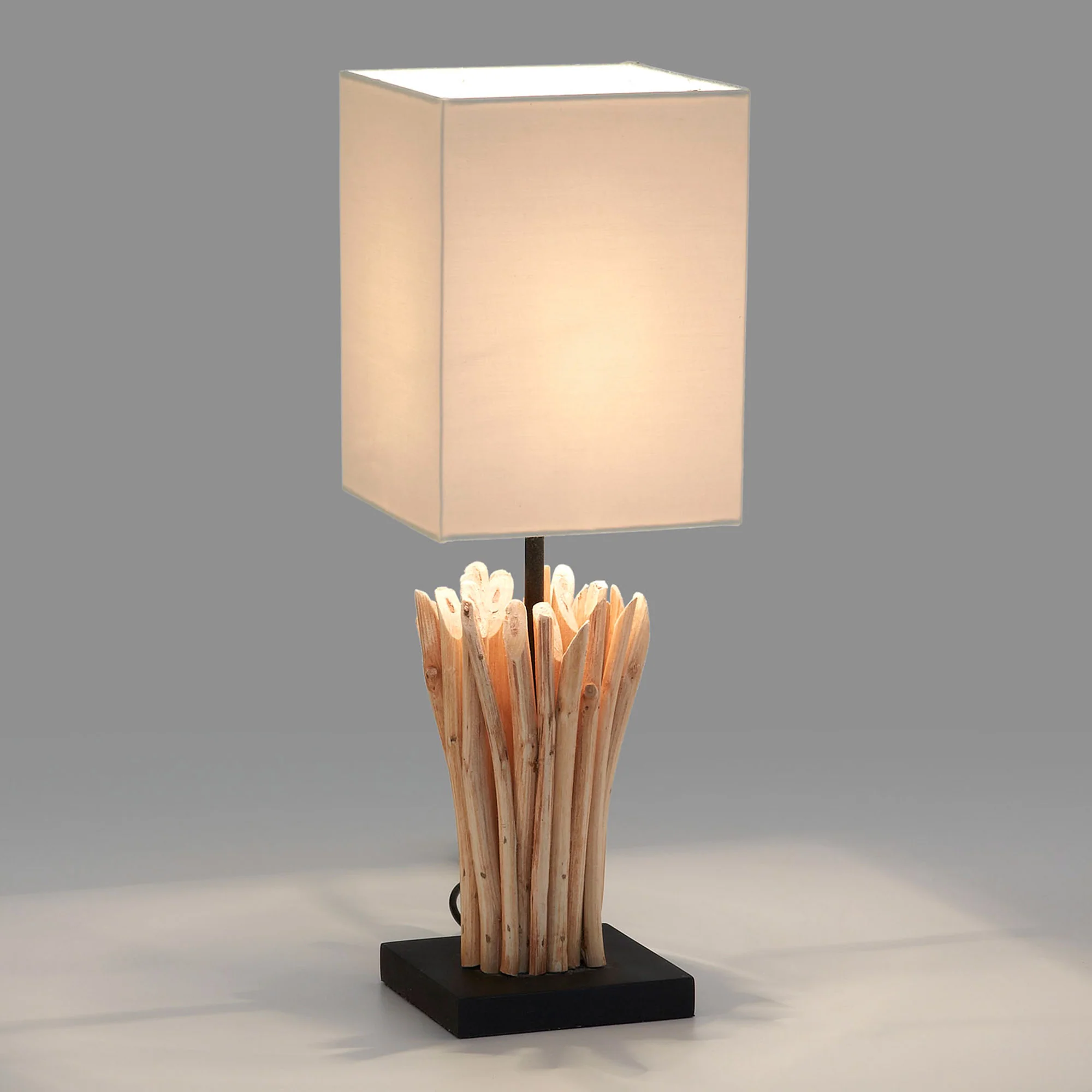Boop Tischlampe aus massivem Rotholz und Kautschuk - Image 4