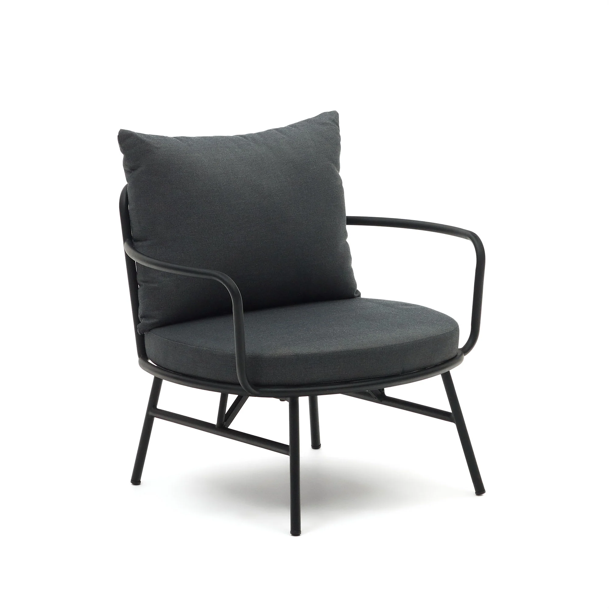 Bramant Sessel aus Stahl mit schwarzem Finish