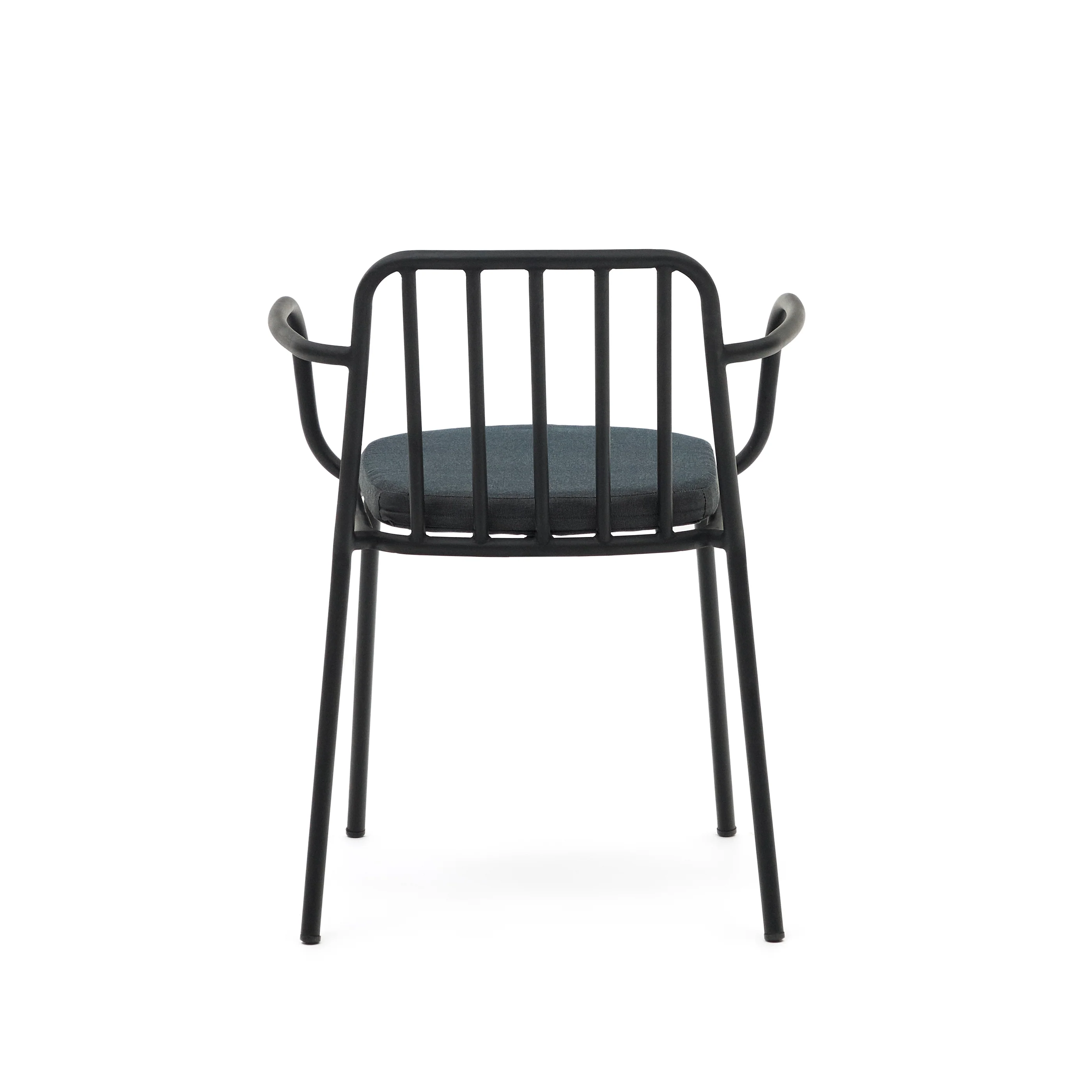 Bramant stapelbarer Stuhl aus Stahl mit schwarzem Finish - Image 10