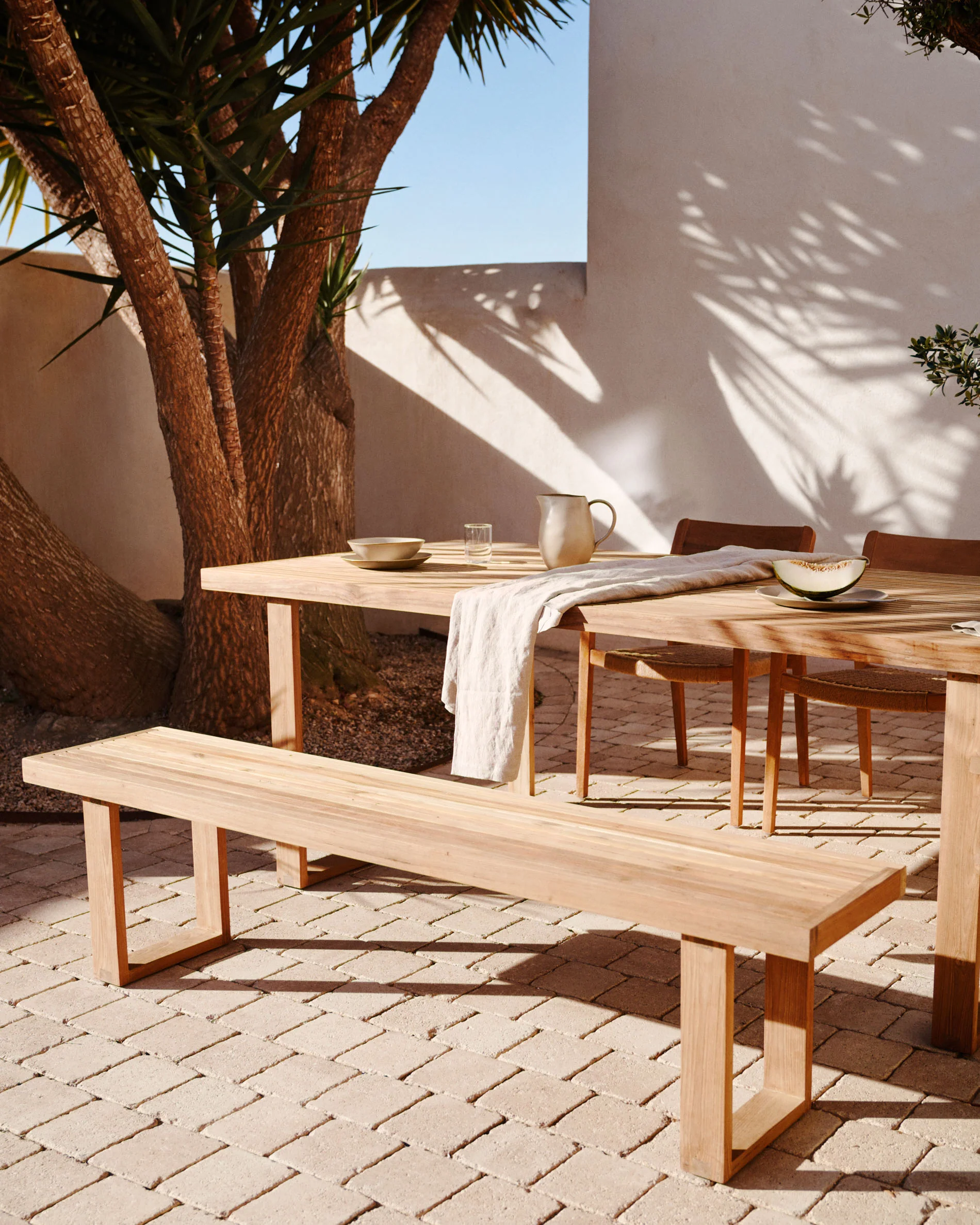 Canadell Bank 100% outdoor aus massivem recyceltem Teakholz 210 cm - Image 3