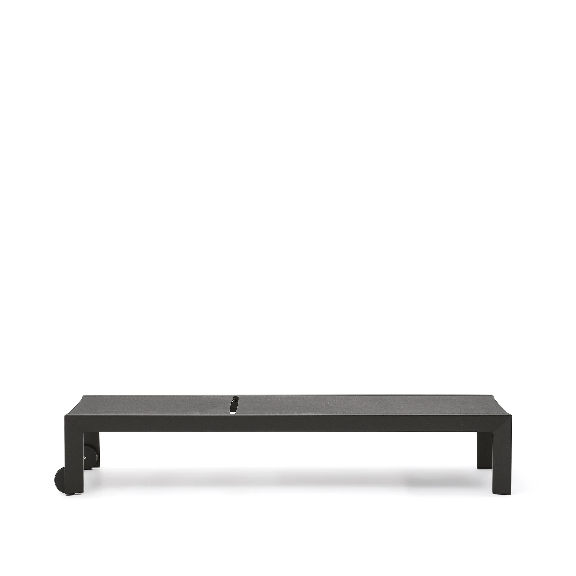 Canutells Aluminium Liegestuhl mit schwarzem Finish - Image 4
