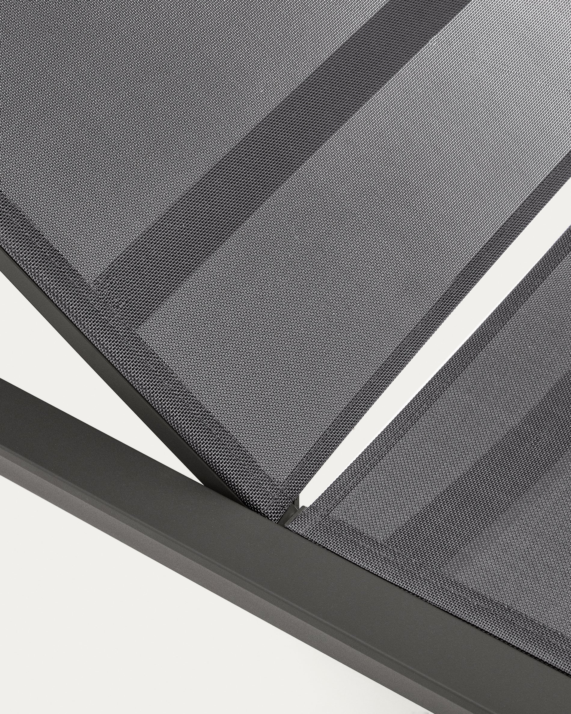 Canutells Aluminium Liegestuhl mit schwarzem Finish - Image 6