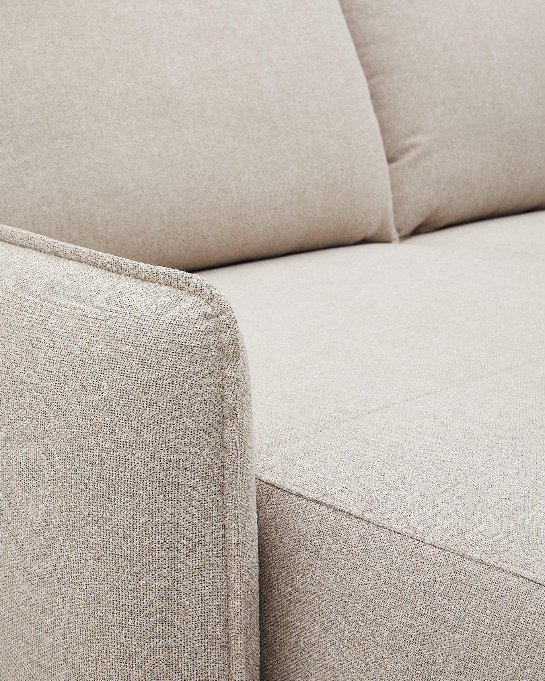 Carlota 3-Sitzer-Sofa mit Chaiselongue rechts/links beige 262 cm - Image 7