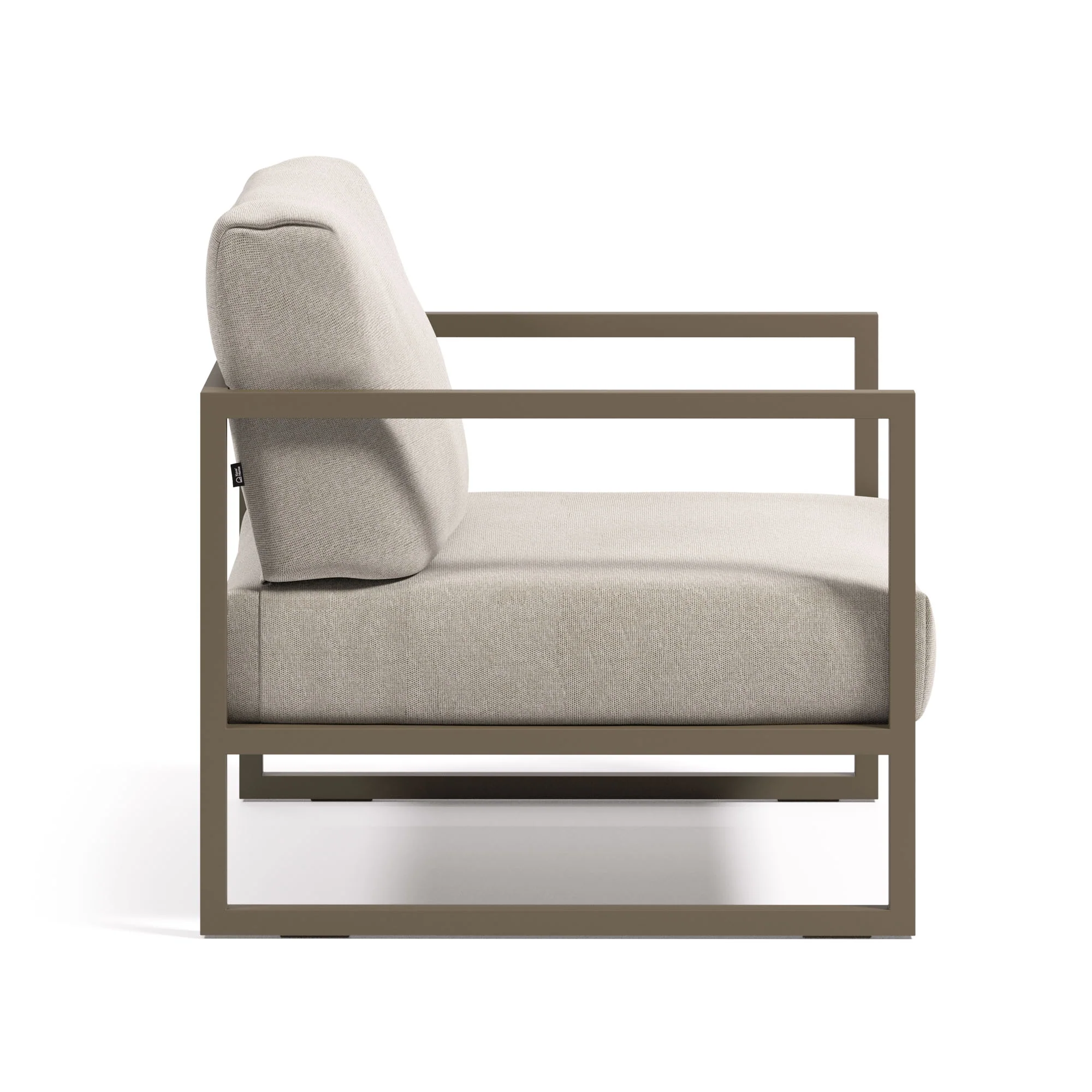Comova Sessel 100% outdoor hellgrau und Aluminium grün - Image 5