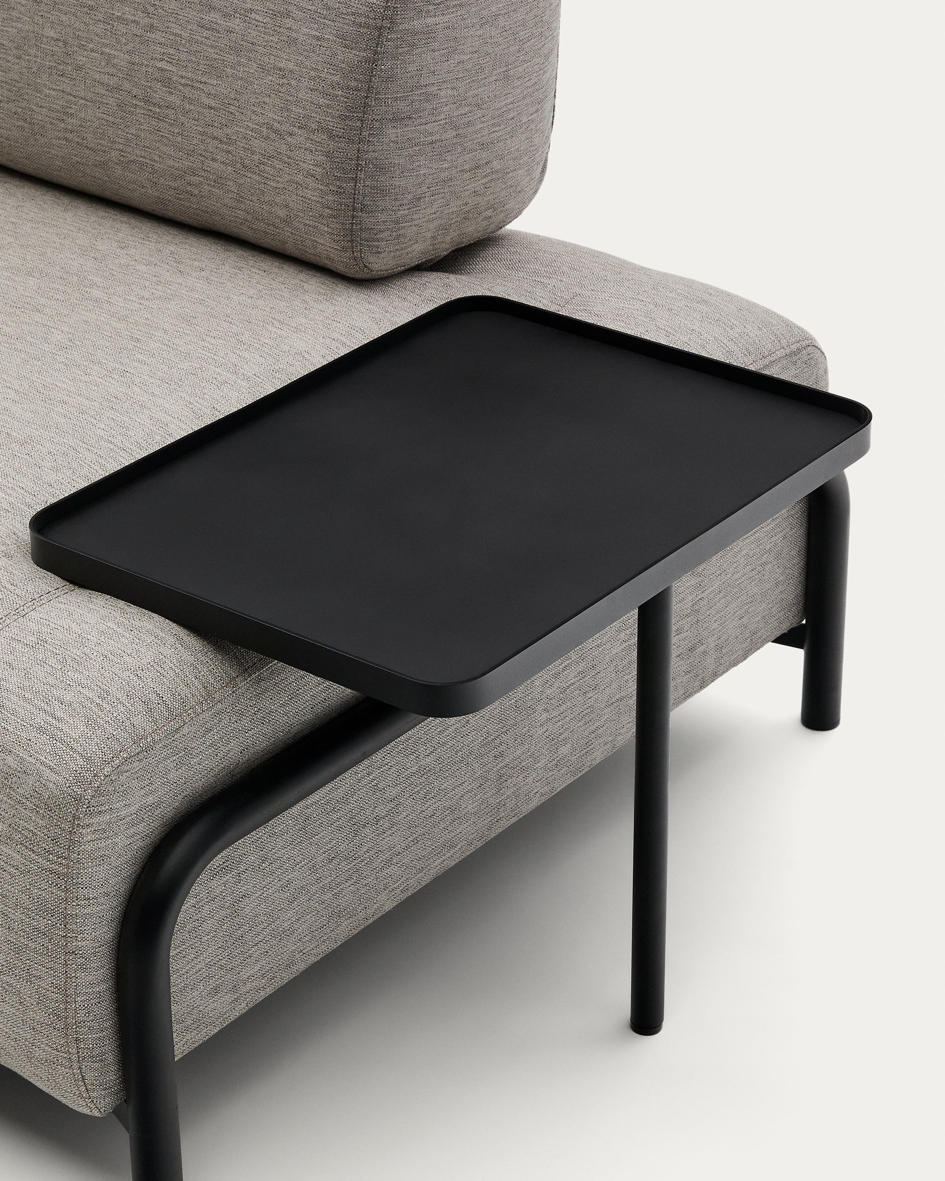 Compo 3-Sitzer Sofa beige mit großem Tablett 252 cm - Image 9