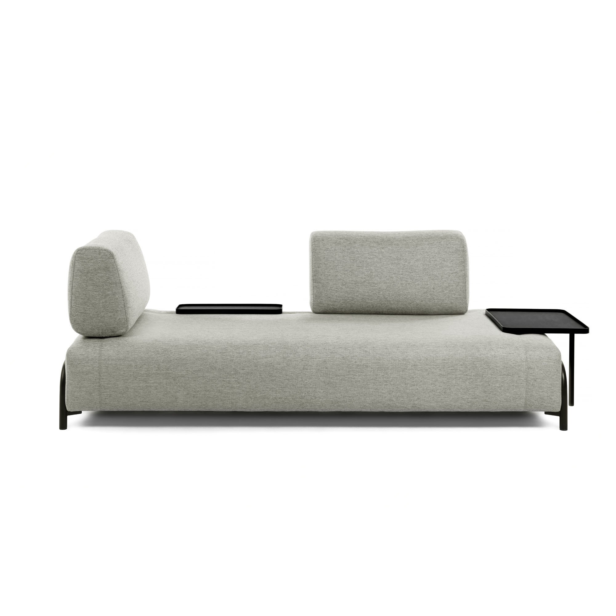 Compo 3-Sitzer Sofa beige mit kleinem Tablett 232 cm - Image 7
