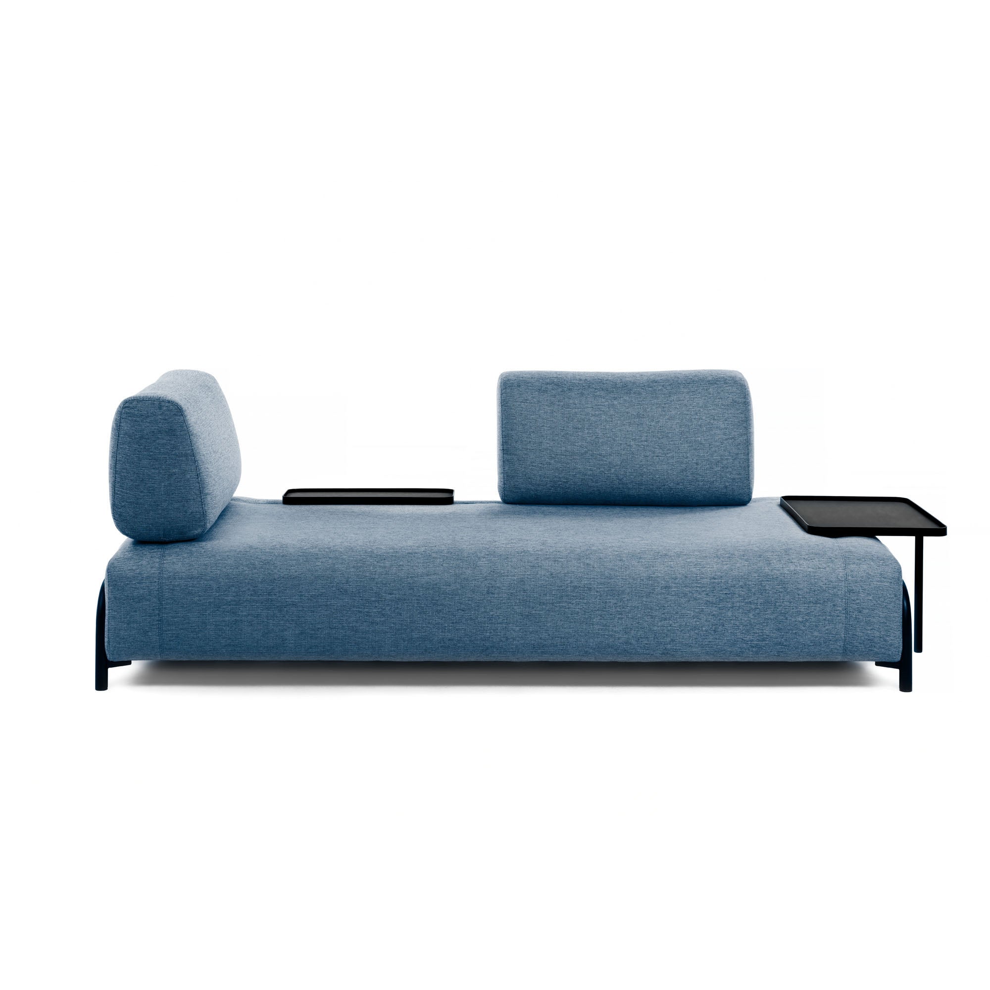 Compo 3-Sitzer Sofa blau mit großem Tablett 252 cm - Image 5