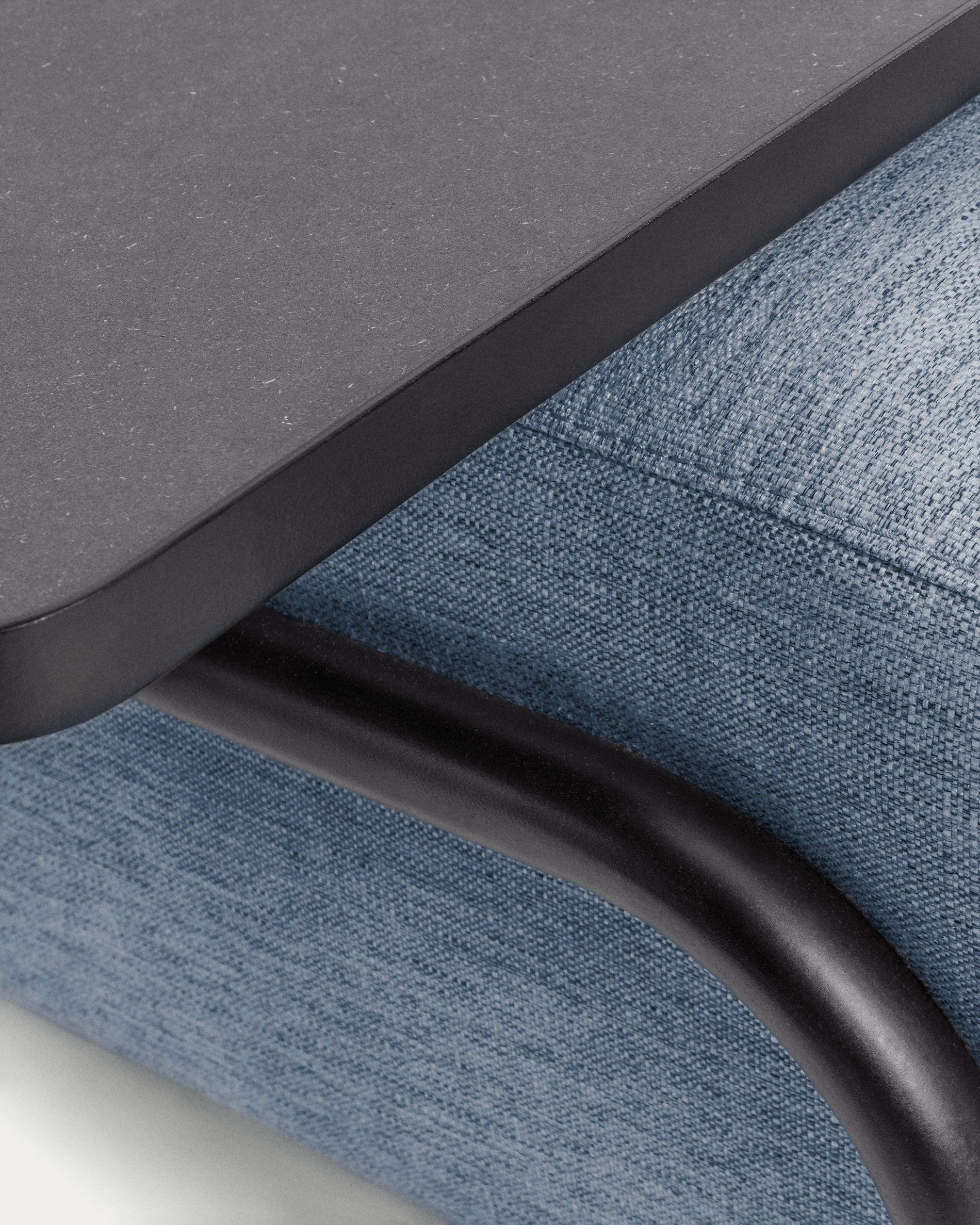 Compo 3-Sitzer Sofa blau mit großem Tablett 252 cm - Image 7
