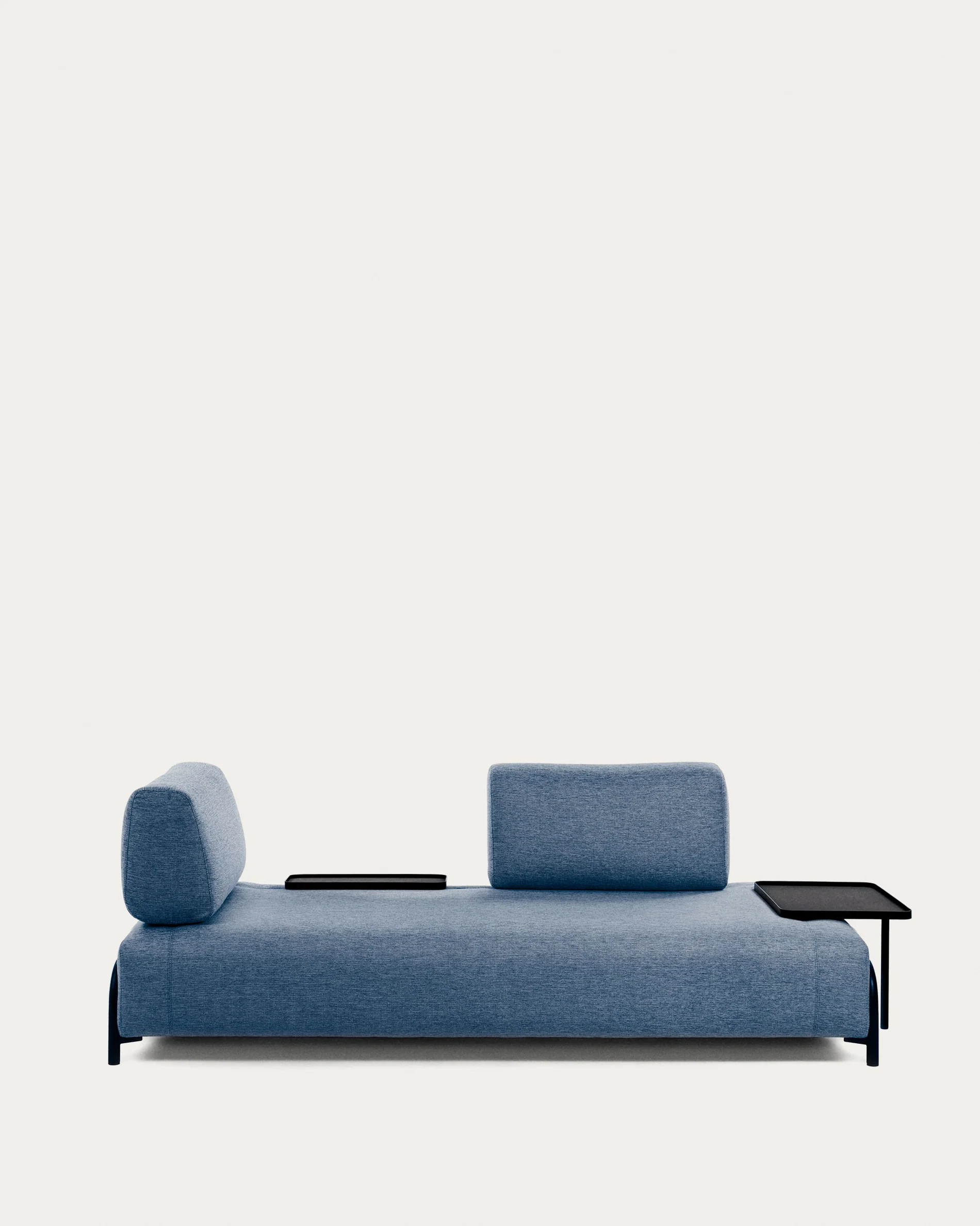 Compo 3-Sitzer Sofa blau mit kleinem Tablett 232 cm - Image 9