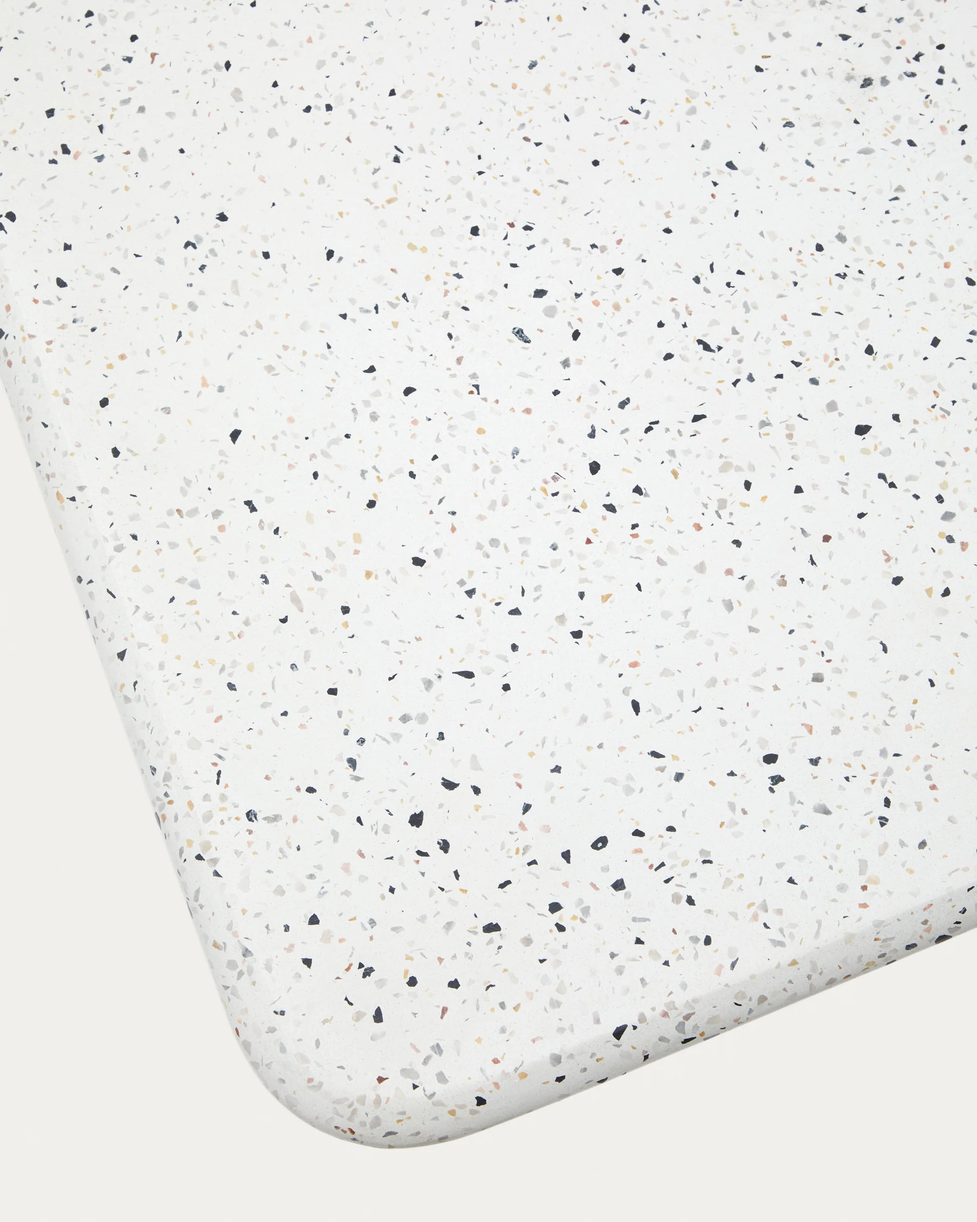 Couchtisch Saura aus weissem Terrazzo mit weisser Terrazzo-Platte 32 x 48 x 48 - Image 5