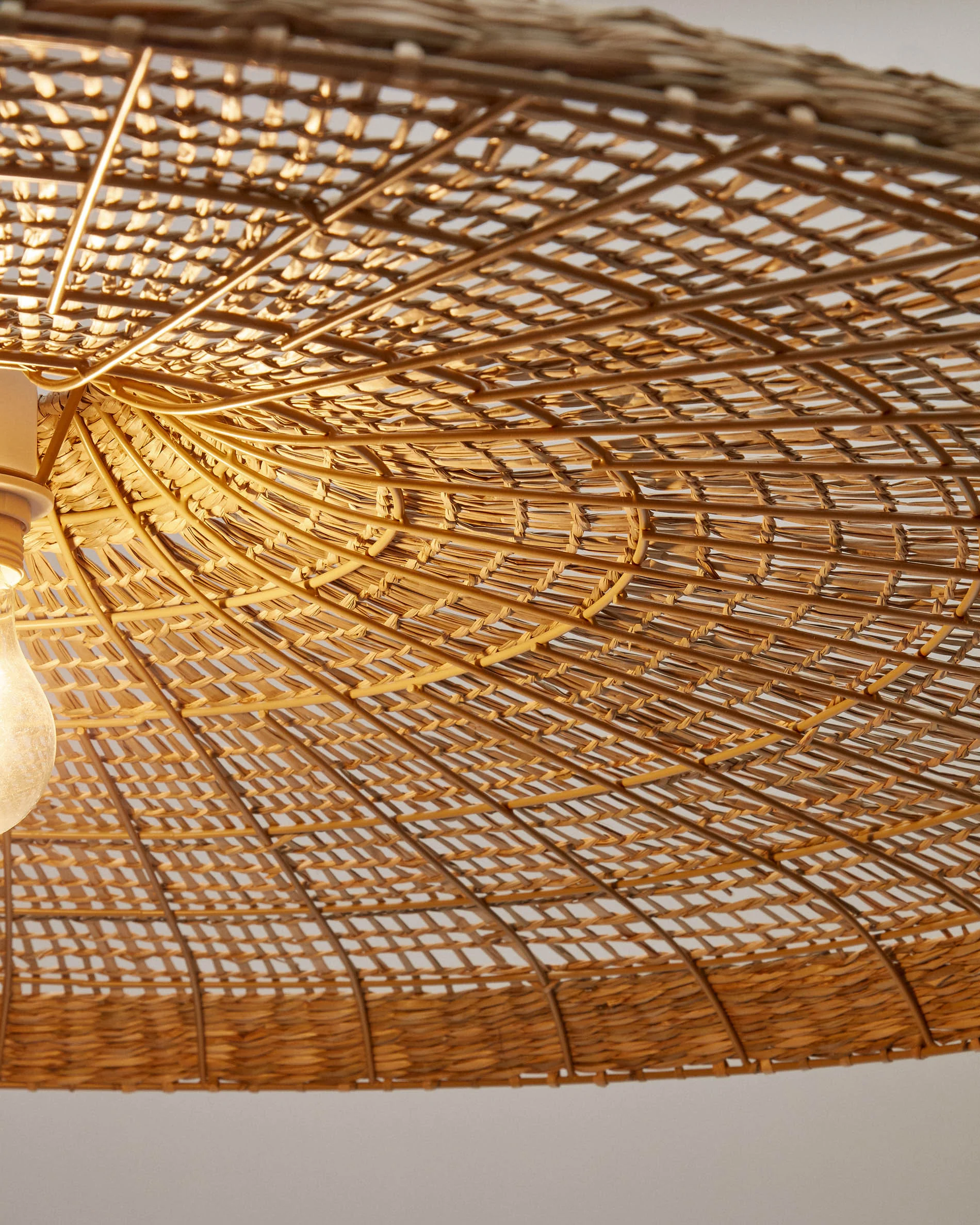 Cruilles Lampenschirm für Pendelleuchte aus Naturfasern mit natürlchem Finish Ø 100 cm - Image 3