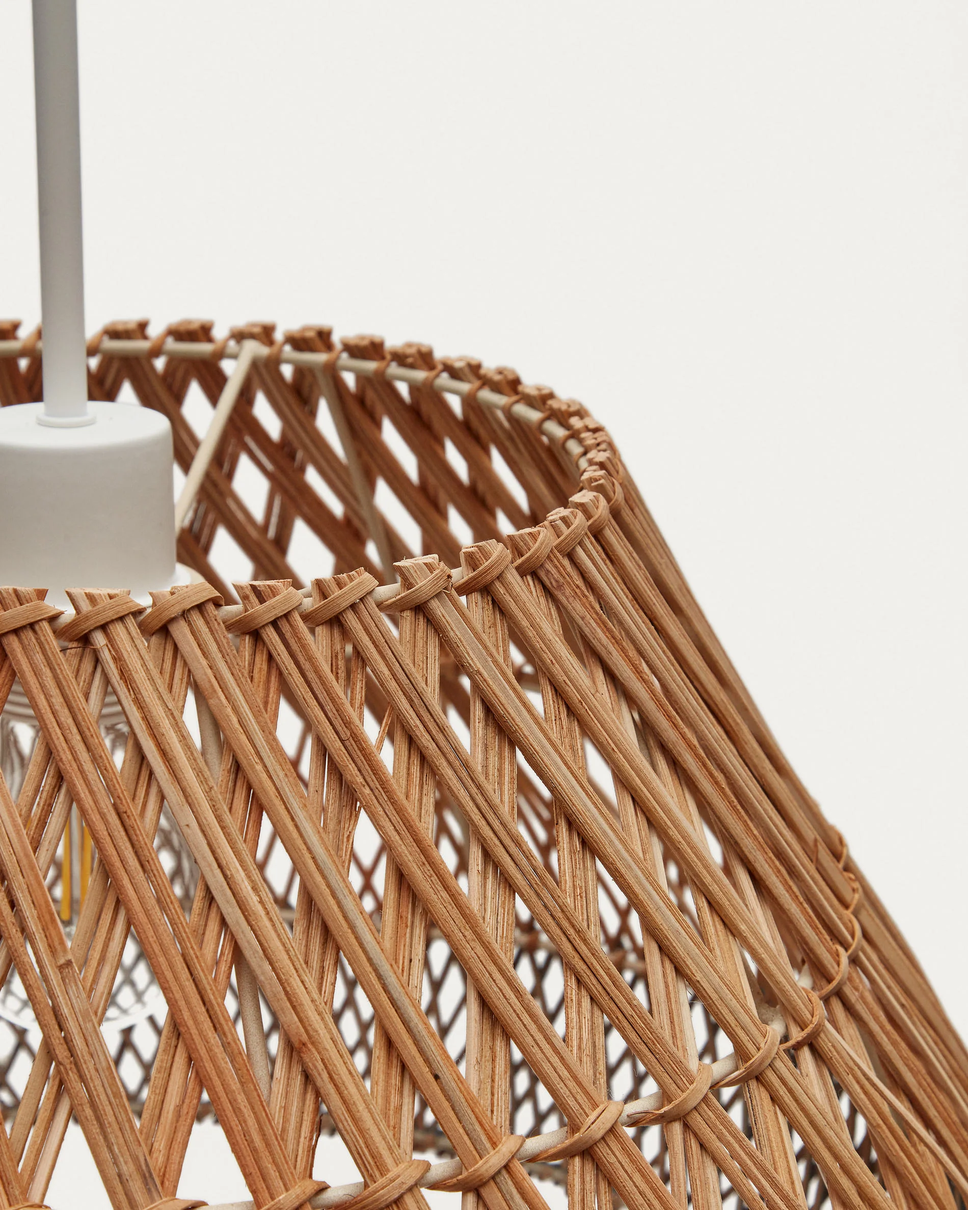 Daro Lampenschirm für Pendelleuchte aus Rattan mit natürlichem und blauem Finish Ø 45 cm - Image 6