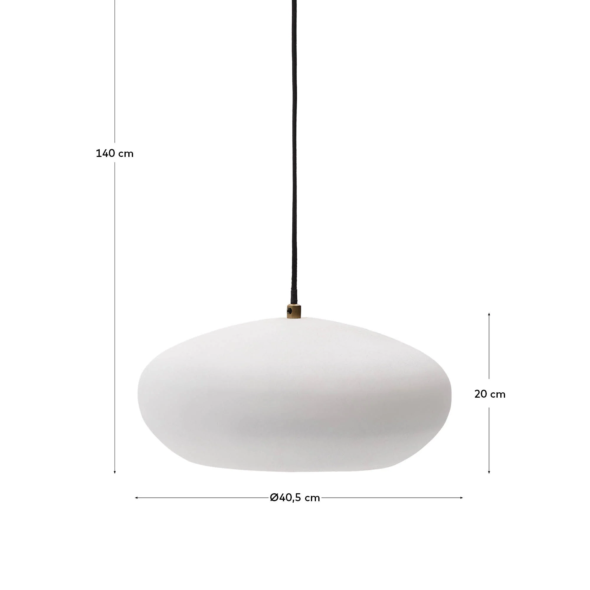 Deckenleuchte Inda aus Metall mit weißem Finish Ø 30 cm - Image 5