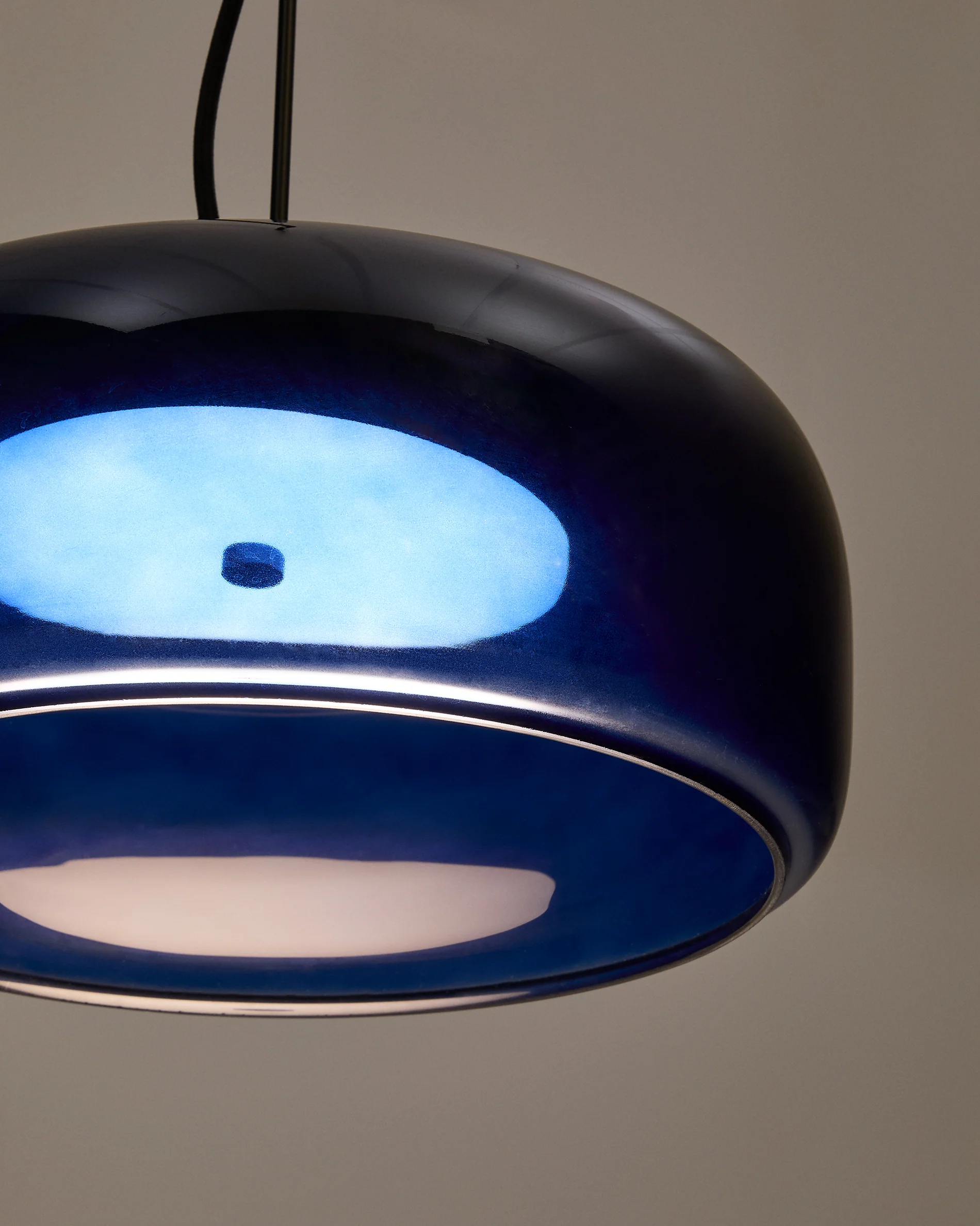 Deckenleuchte Reig aus blauem Glas Ø 38 cm - Image 4