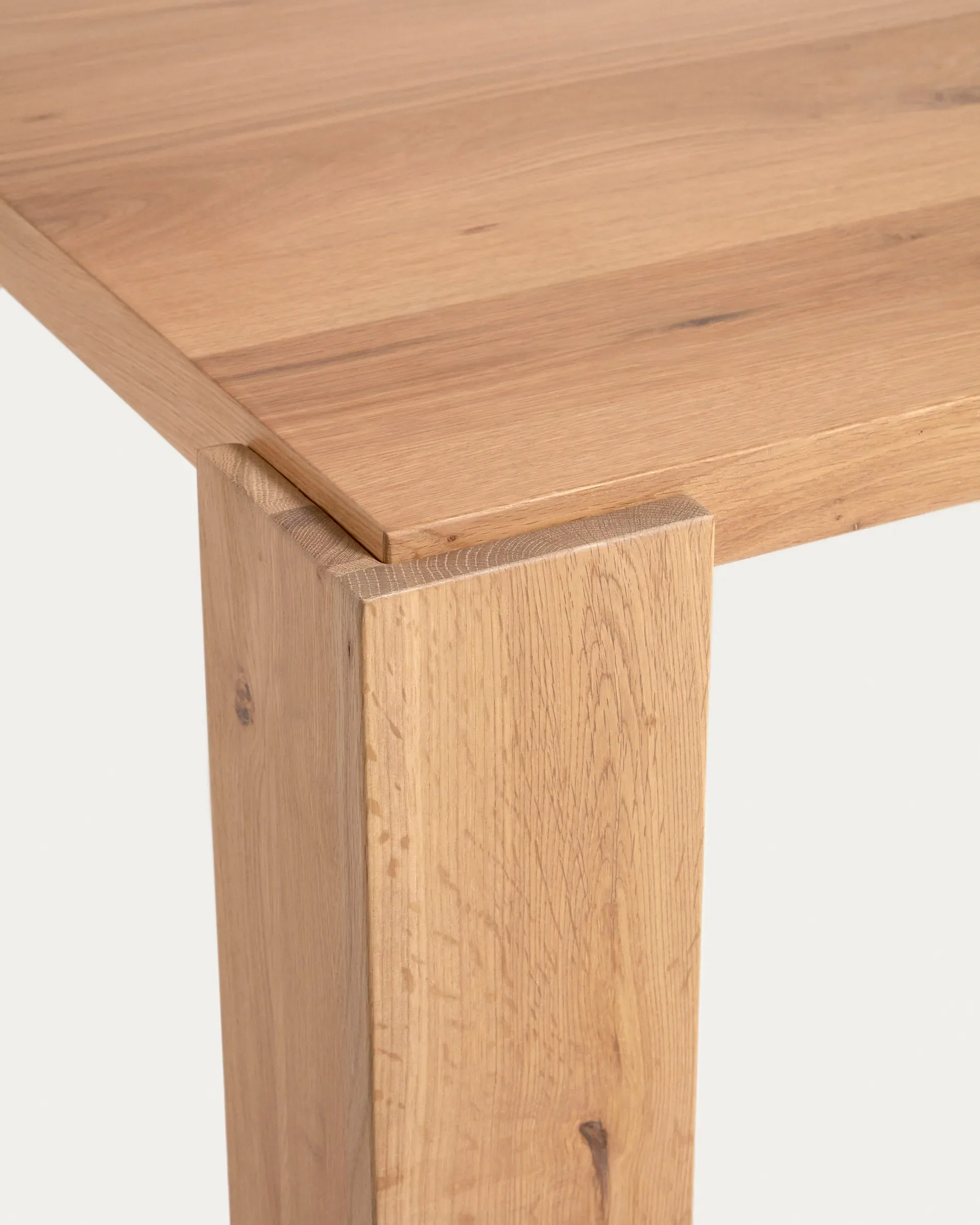 Deyanira Tisch mit Eichenfurnier und massiven Eichenbeinen 200 x 100 cm - Image 6