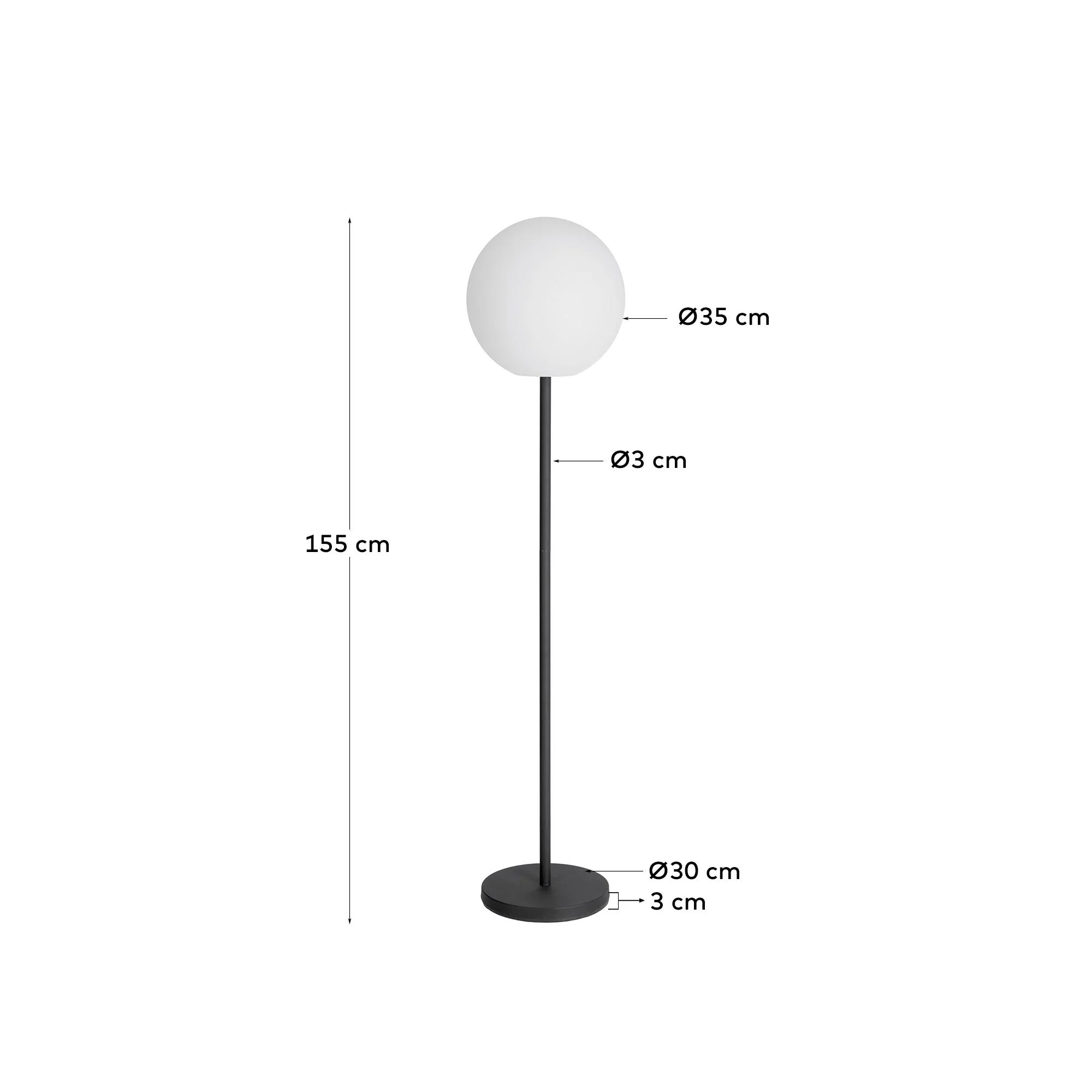 Dinesh Stehlampe aus schwarzem Stahl - Image 10