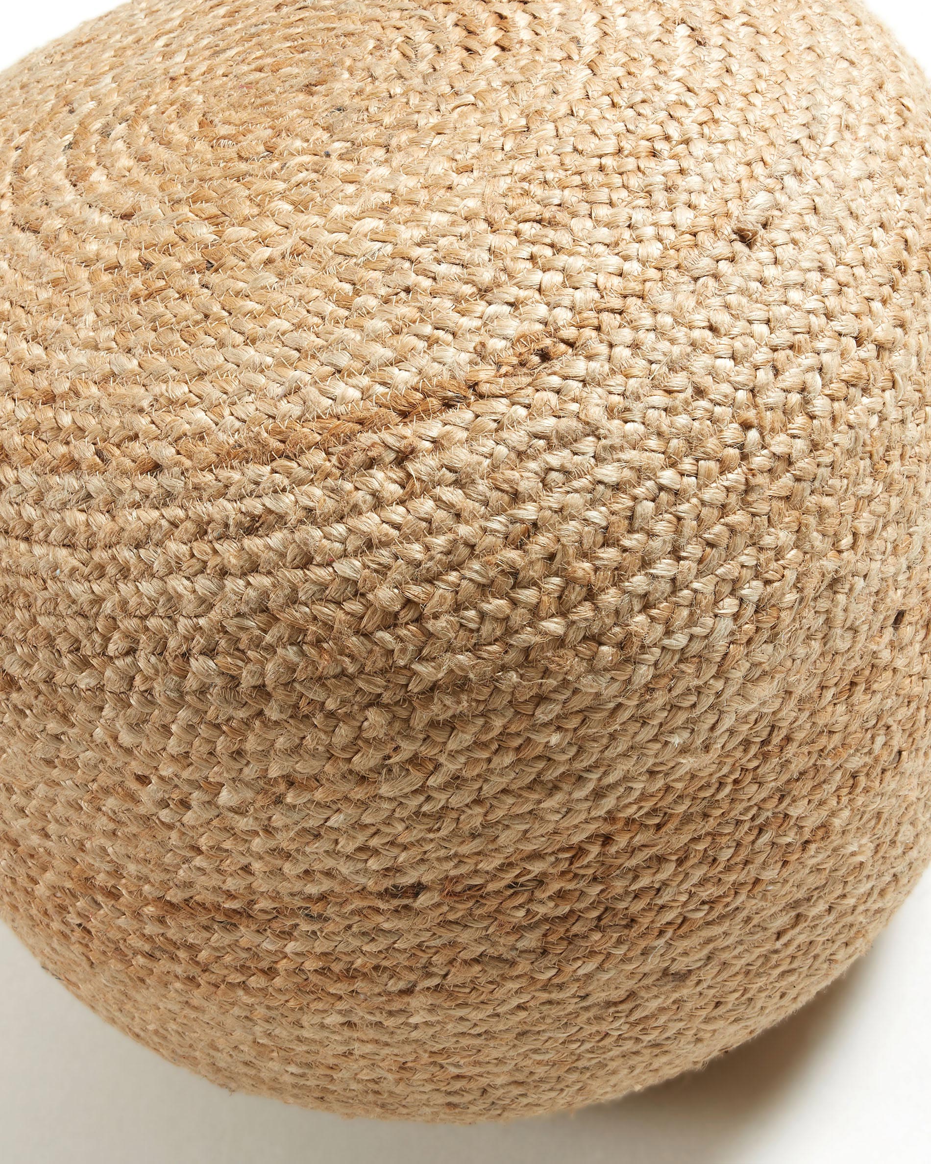 Doc Pouf Ø 50 cm, rund, naturbelassen - Image 4