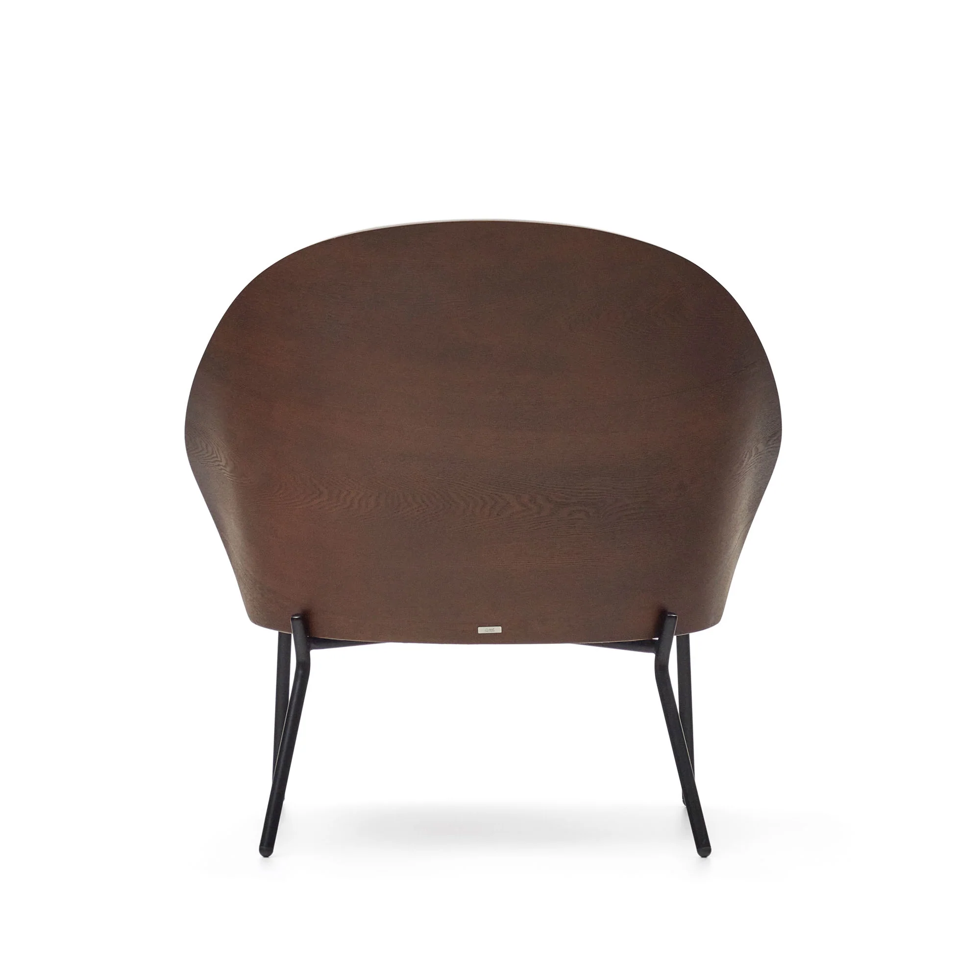 Eamy Sessel hellbraun Eschenfurnier mit Wenge-Finish und Metall in Schwarz - Image 7