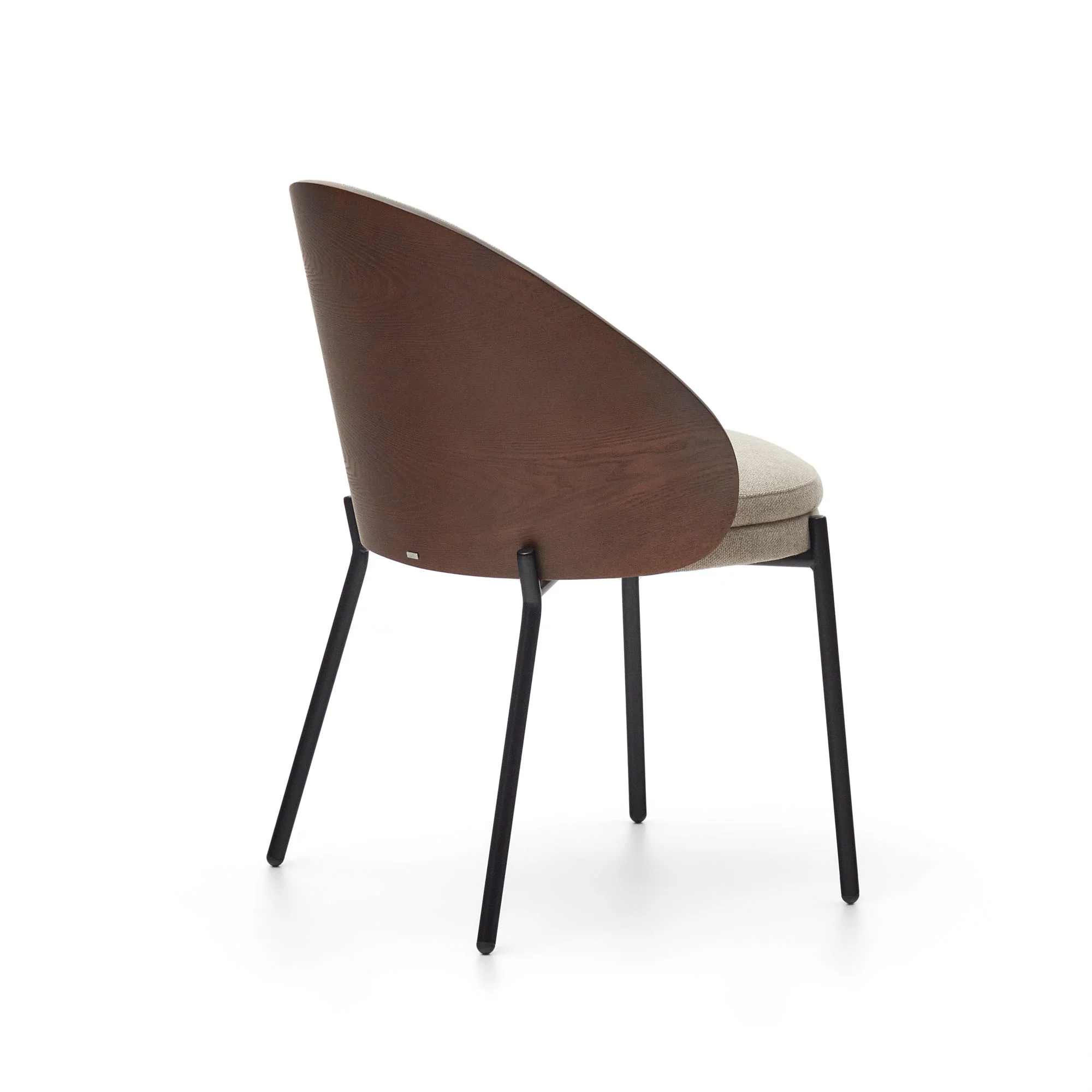 Eamy Stuhl hellbraun Eschenfurnier mit Wenge-Finish und Metall in Schwarz - Image 7
