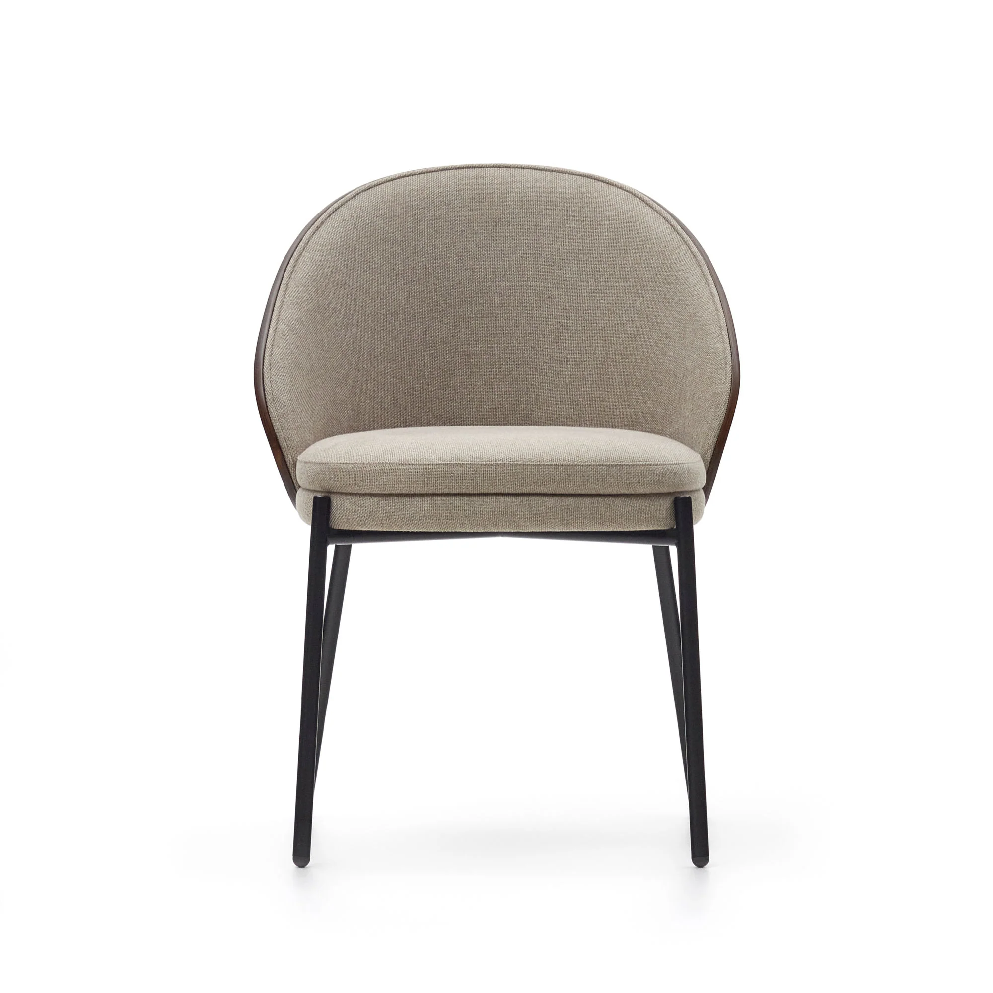 Eamy Stuhl hellbraun Eschenfurnier mit Wenge-Finish und Metall in Schwarz - Image 8