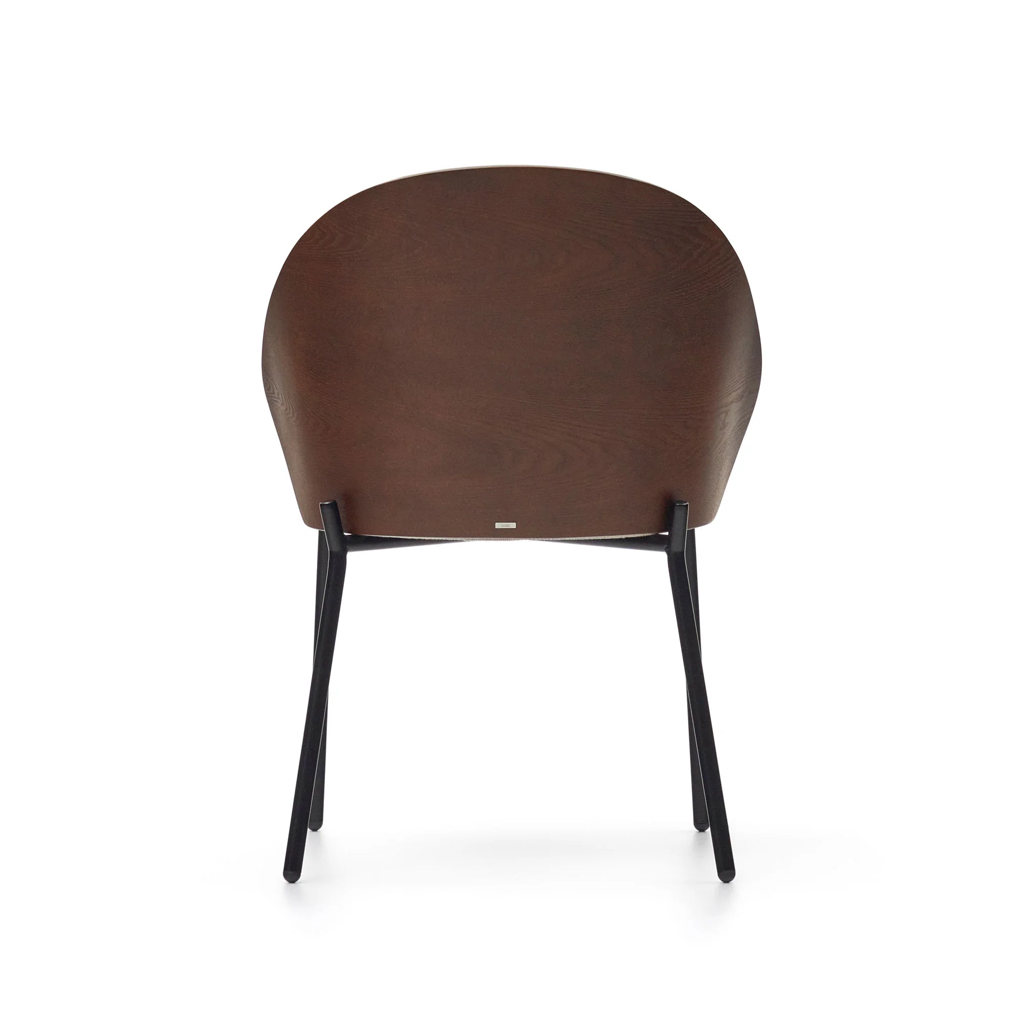Eamy Stuhl hellbraun Eschenfurnier mit Wenge-Finish und Metall in Schwarz - Image 9