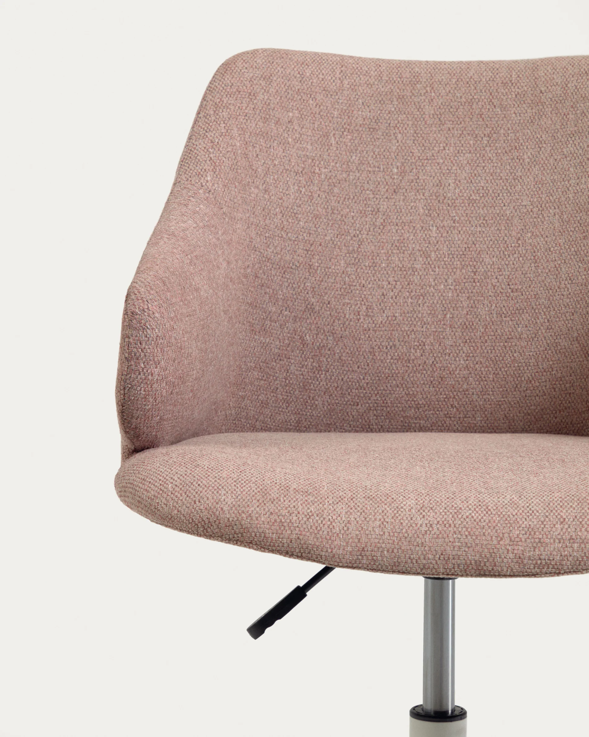 Einara Schreibtischstuhl in Rosa mit Beinen aus Stahl in Mattweiß - Image 8
