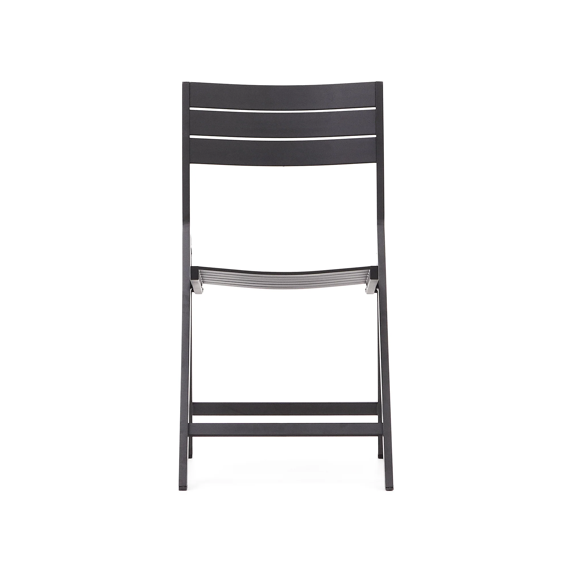 Faltbarer GartenstuhlTorreta aus Aluminium mit dunkelgrauem Finish - Image 6