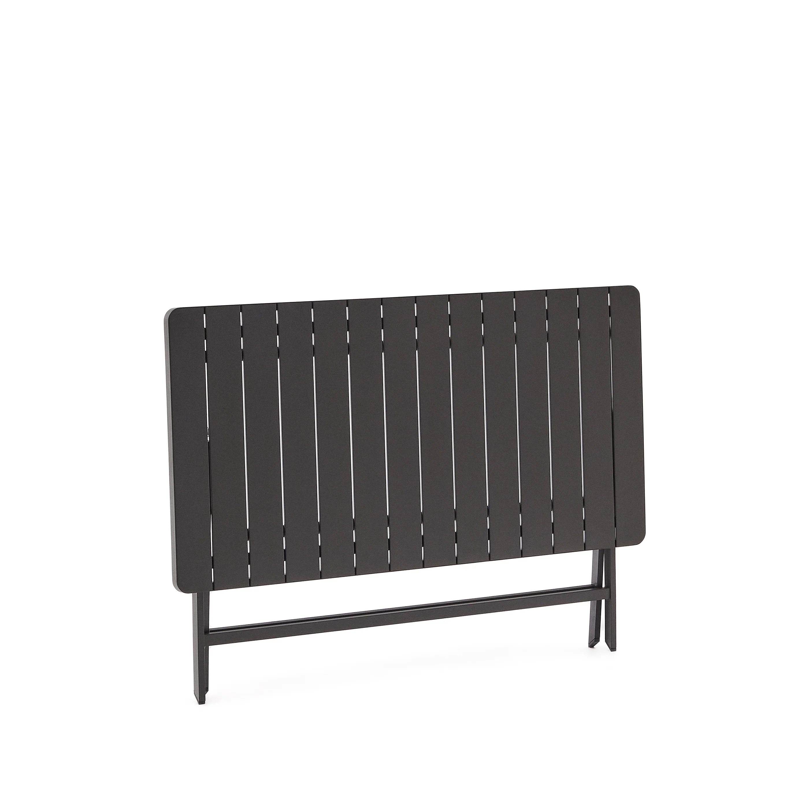 Faltbarer Gartentisch Torreta aus Aluminium mit dunkelgrauem Finish 140 x 70 cm - Image 6
