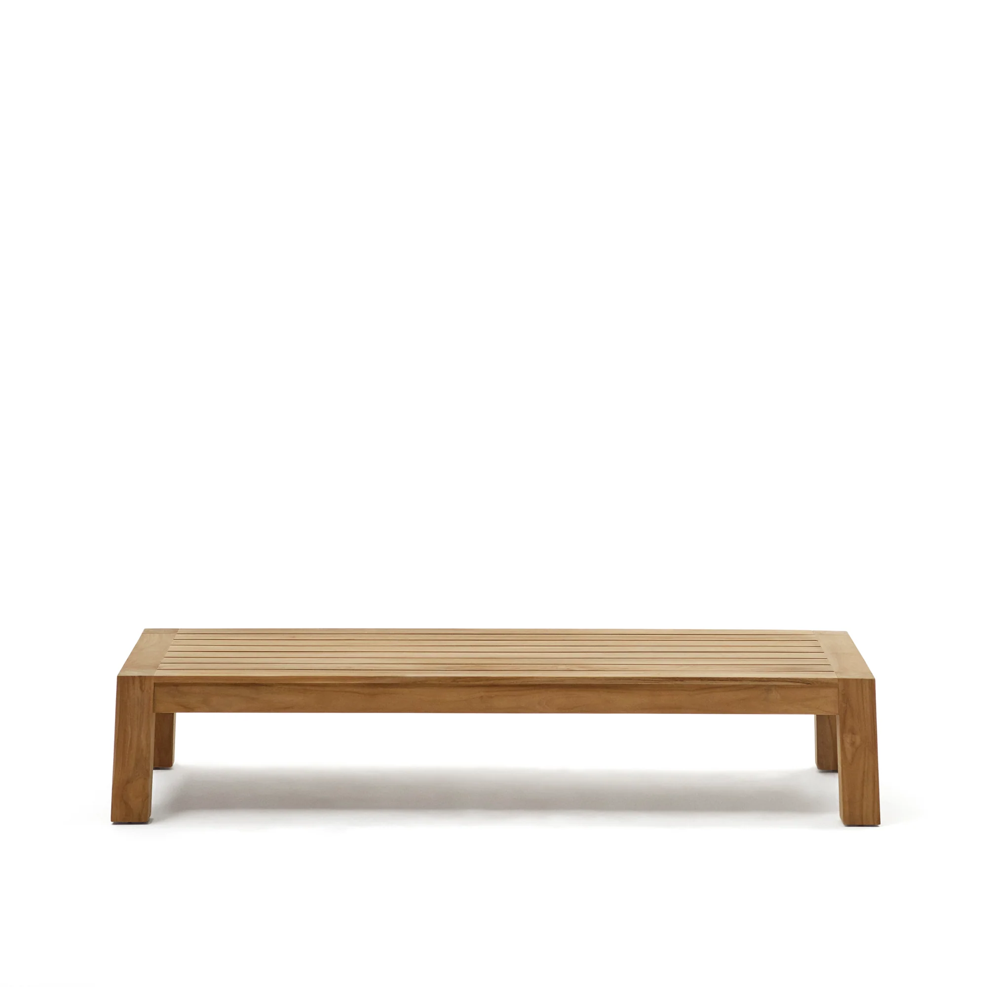 Forcanera Couchtisch aus massivem Teakholz 150 x 71 cm