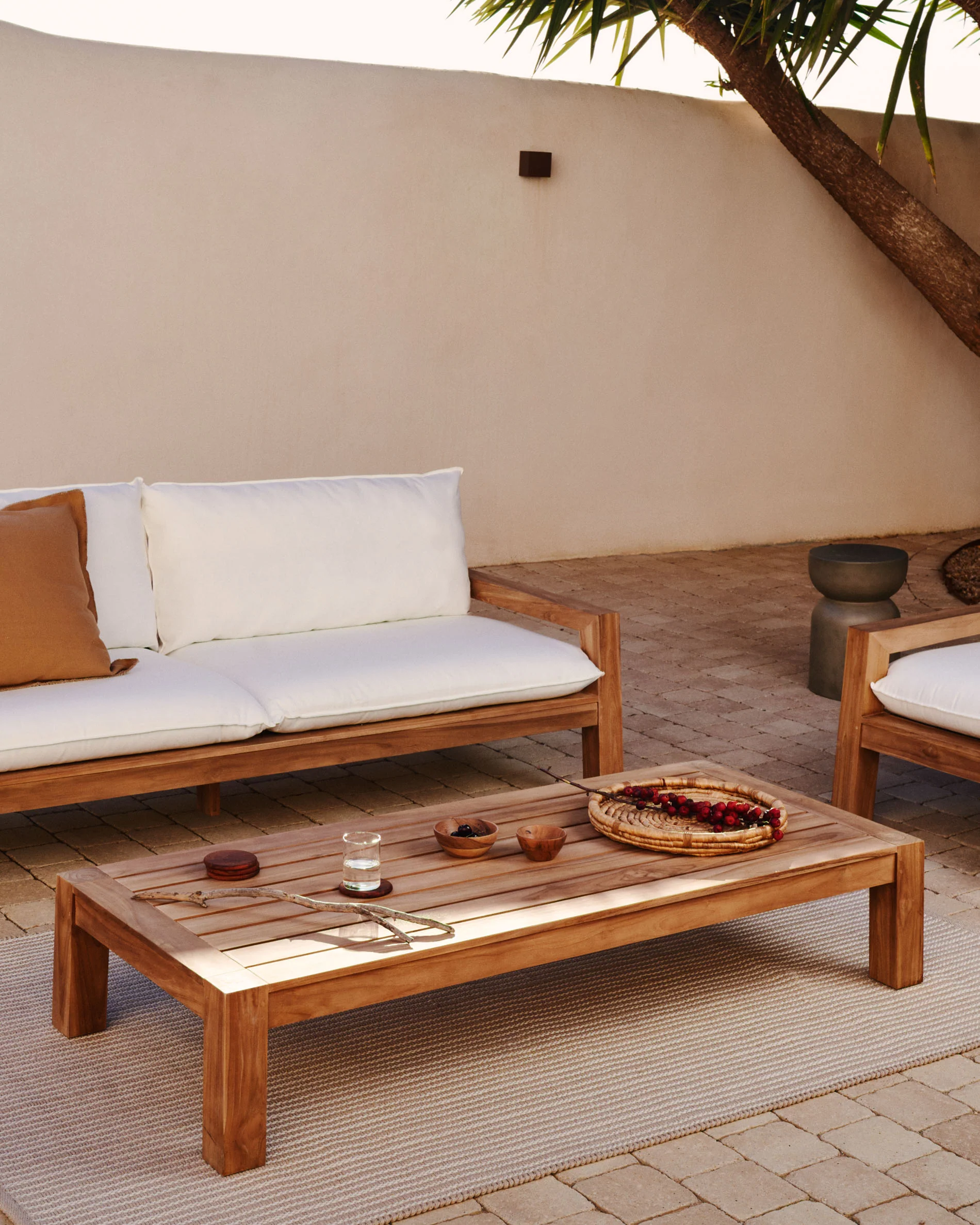 Forcanera Couchtisch aus massivem Teakholz 150 x 71 cm - Image 4