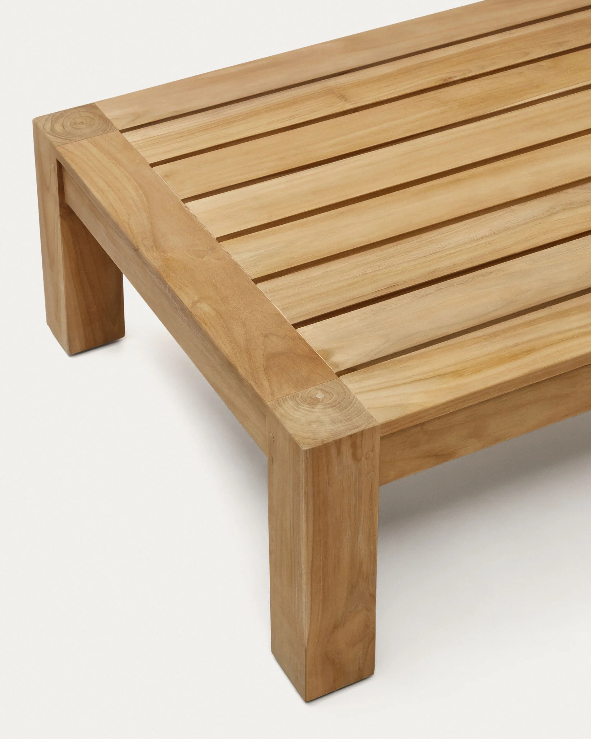 Forcanera Couchtisch aus massivem Teakholz 150 x 71 cm - Image 7