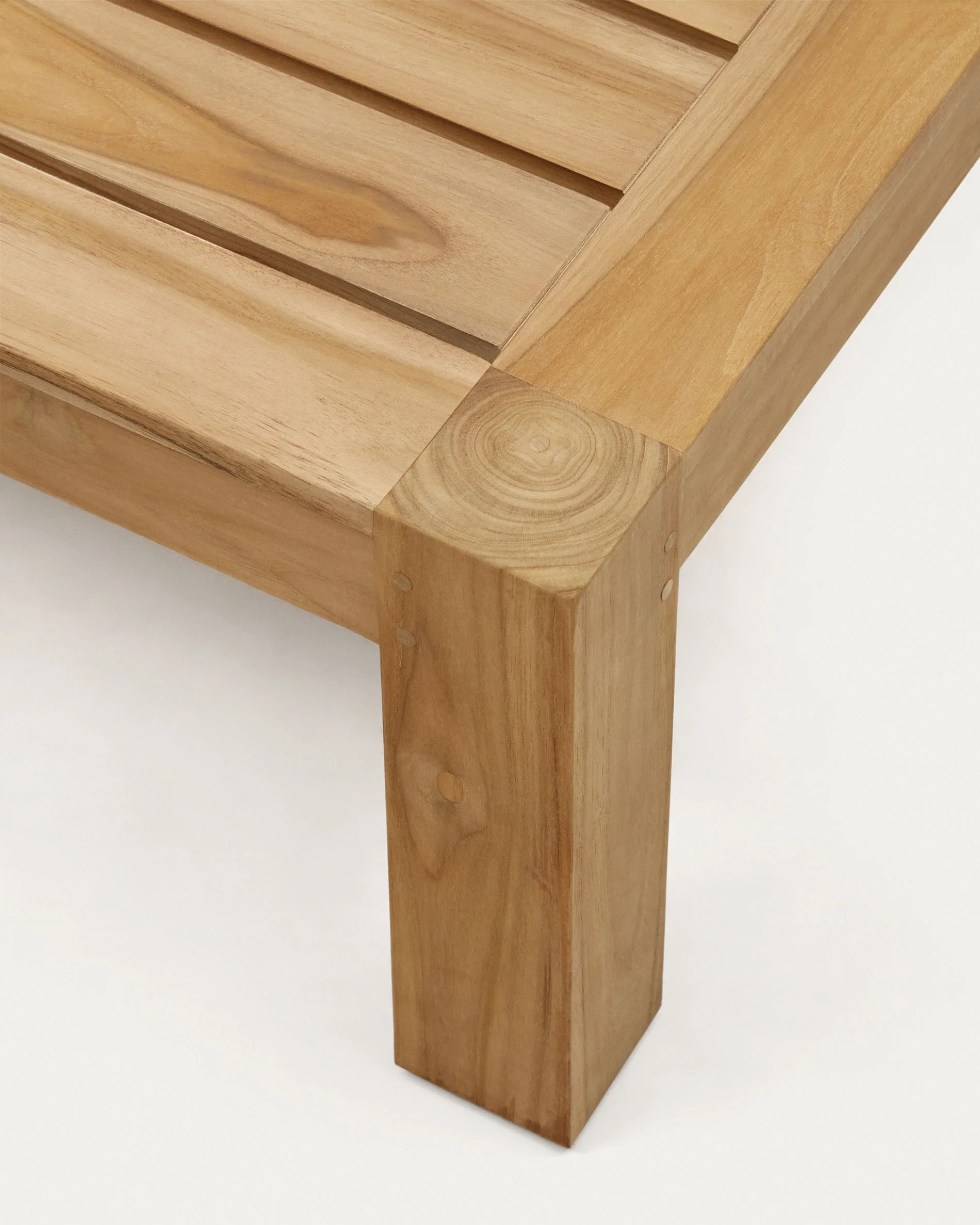 Forcanera Couchtisch aus massivem Teakholz 150 x 71 cm - Image 8