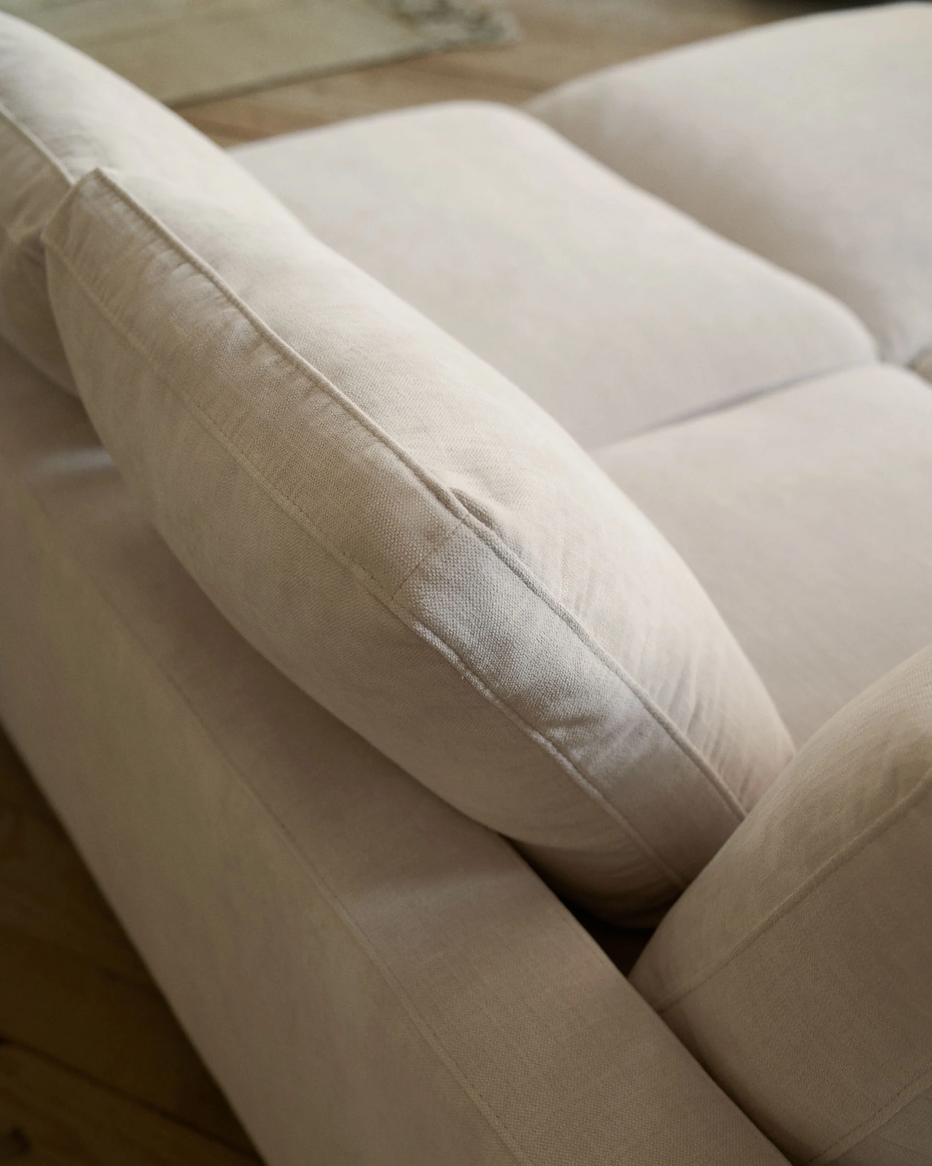 Gala 3-Sitzer Sofa mit doppelter Chaiselongue beige 210 cm - Image 3