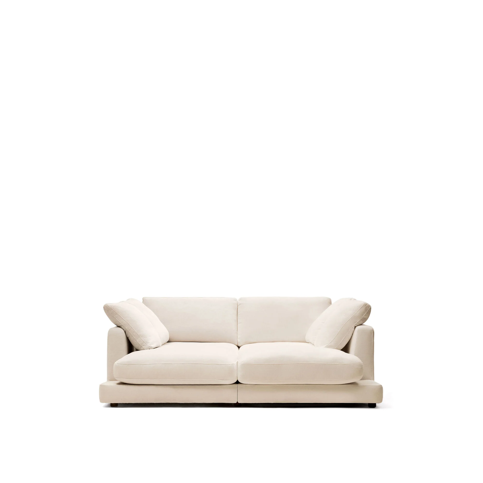 Gala 3-Sitzer Sofa mit doppelter Chaiselongue beige 210 cm - Image 8