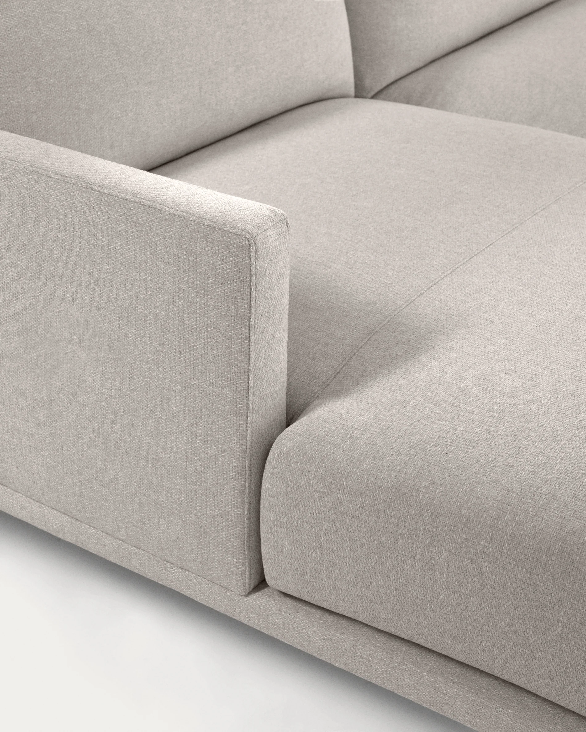 Galene 3-Sitzer Sofa beige mit Chaiselongue links 214 cm - Image 7