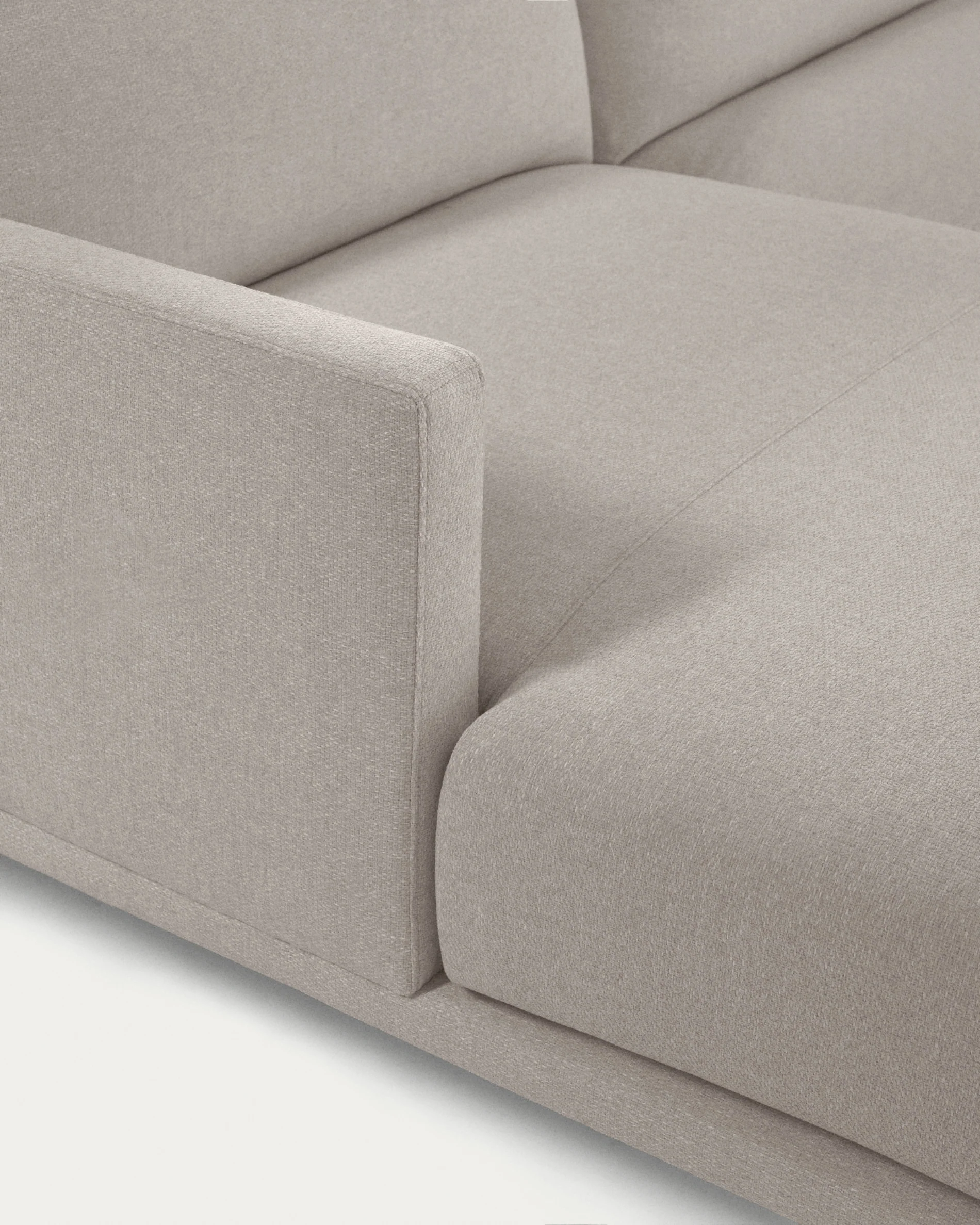Galene 3-Sitzer Sofa beige mit Chaiselongue links 254 cm - Image 11