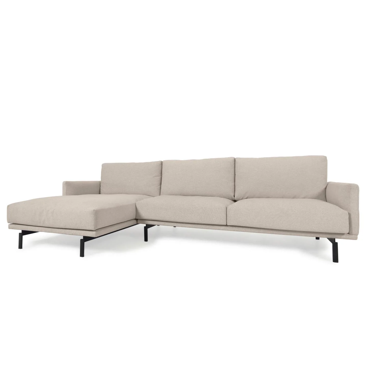 Galene 3-Sitzer Sofa beige mit Chaiselongue links 254 cm - Image 2