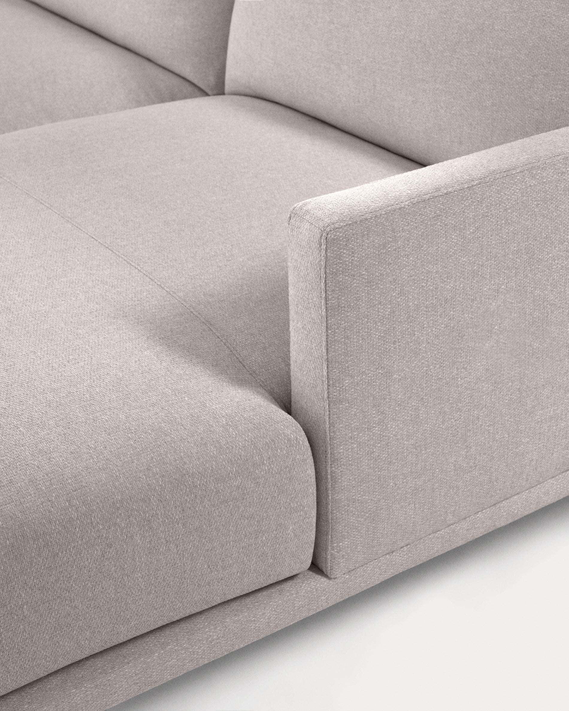 Galene 3-Sitzer Sofa beige mit Chaiselongue rechts 194 cm - Image 10