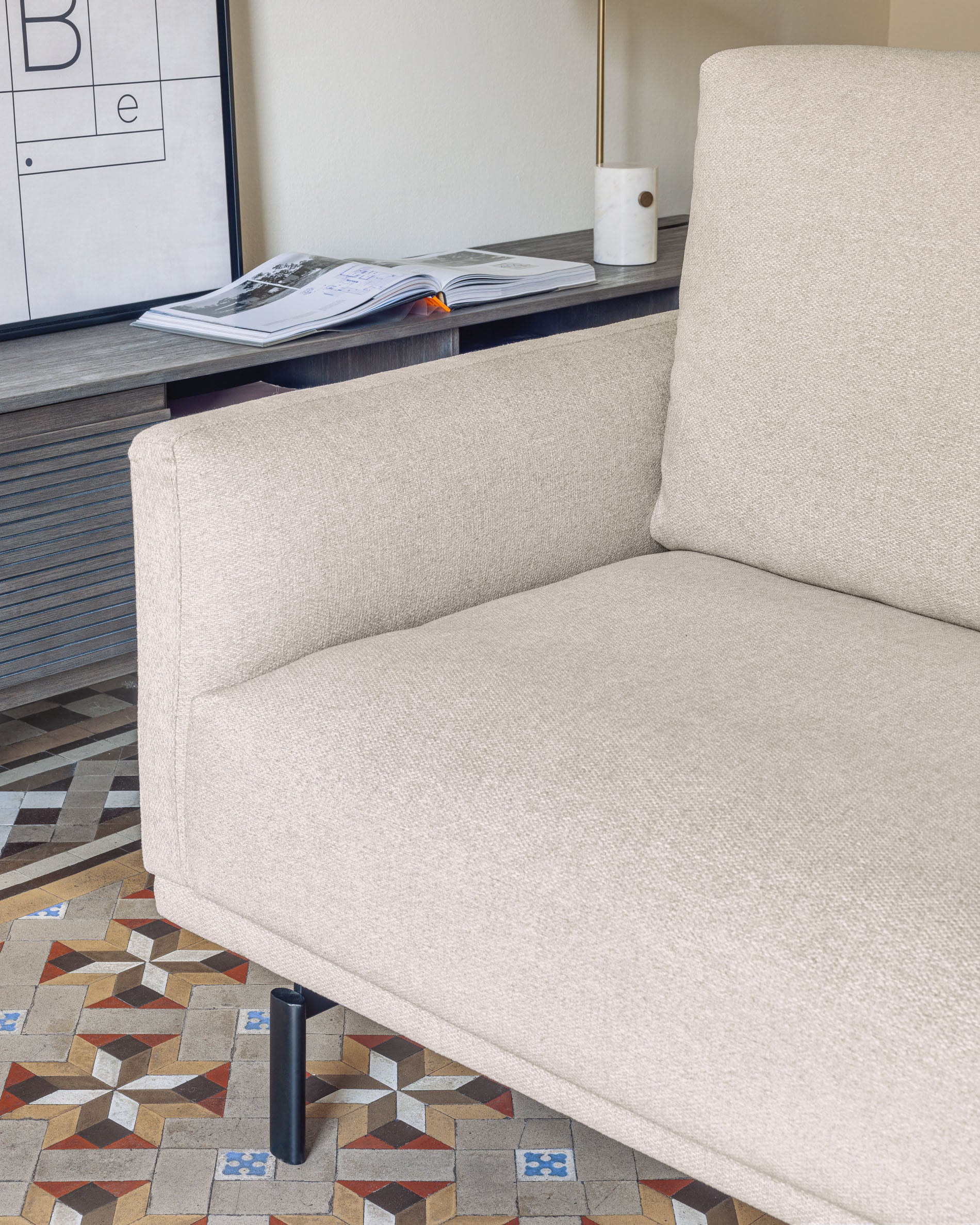 Galene 4-Sitzer Sofa beige mit Chaiselongue rechts 314 cm - Image 4