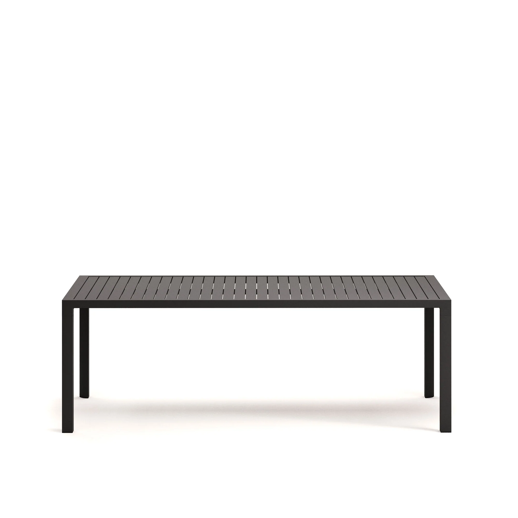 Gartentisch Culip aus Aluminium mit grauem Finish 220 x 100 cm