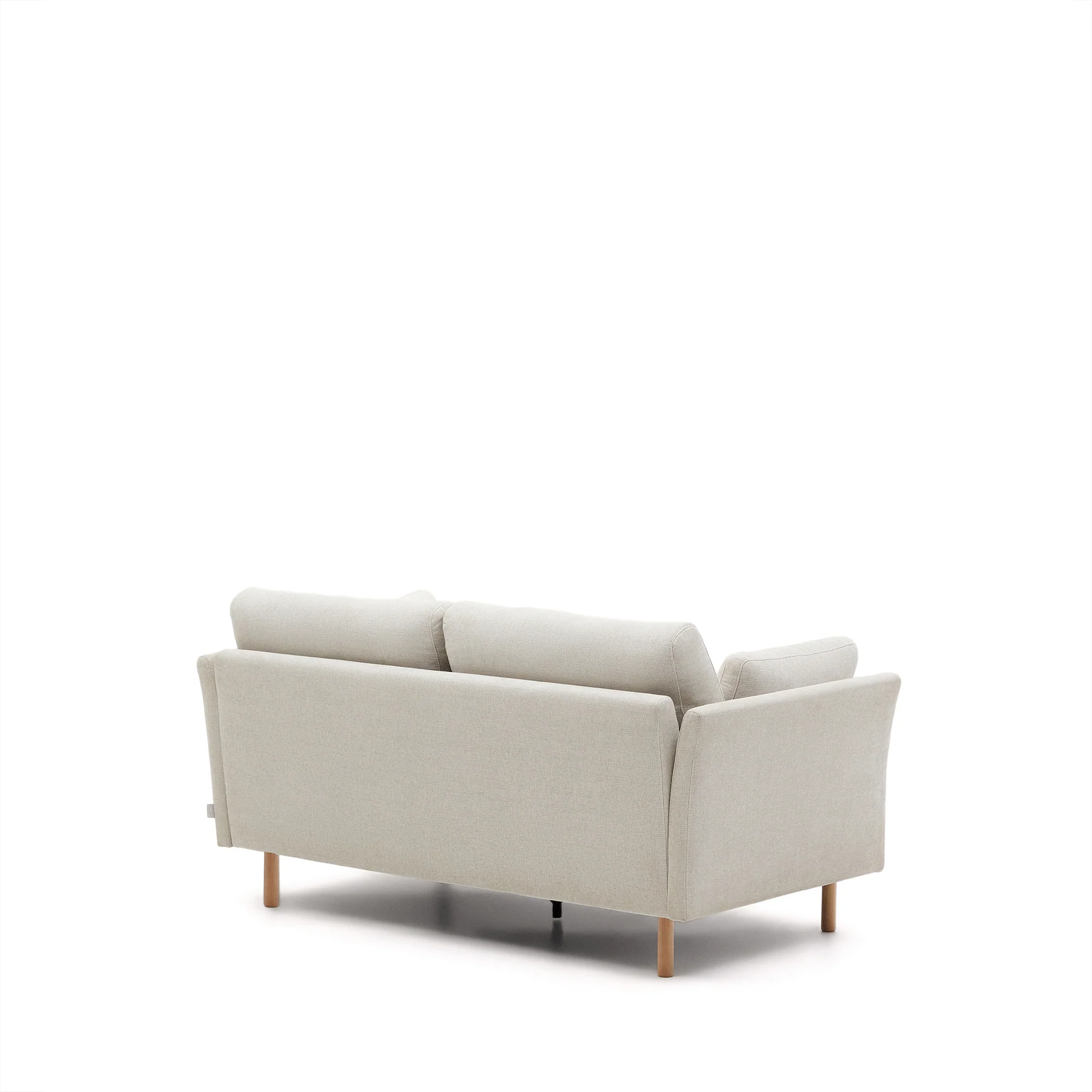 Gilma 2-Sitzer-Sofa aus Chenille in Perle und Beine mit natürlichem Finish 170 cm - Image 6