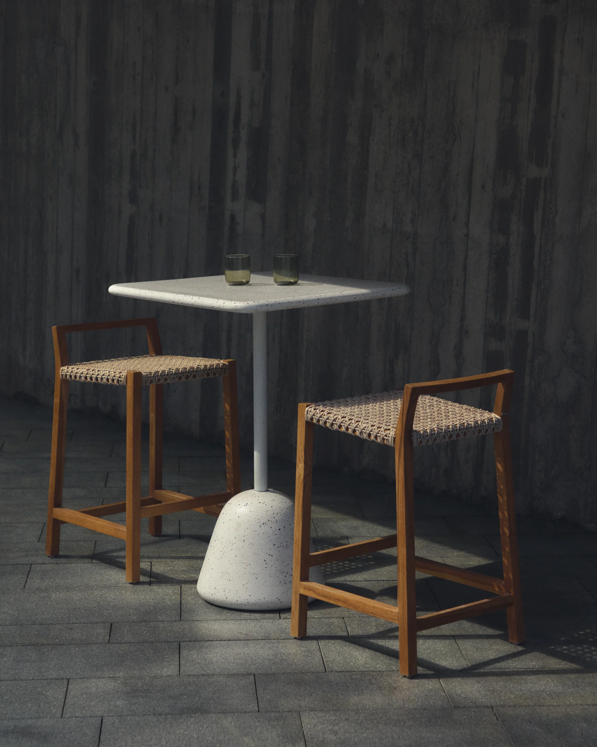 Giverola Hocker aus massivem Teakholz 80 cm - Image 2