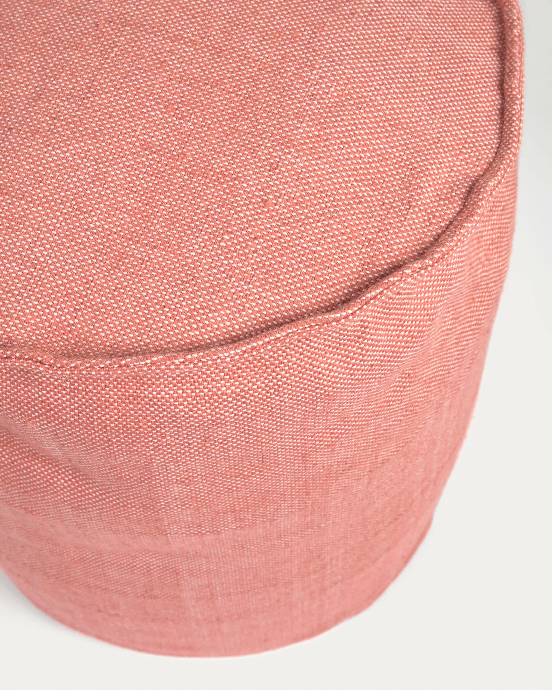 Isaura runder Pouf 100% PET terrakotta Ø 40 cm - Image 3