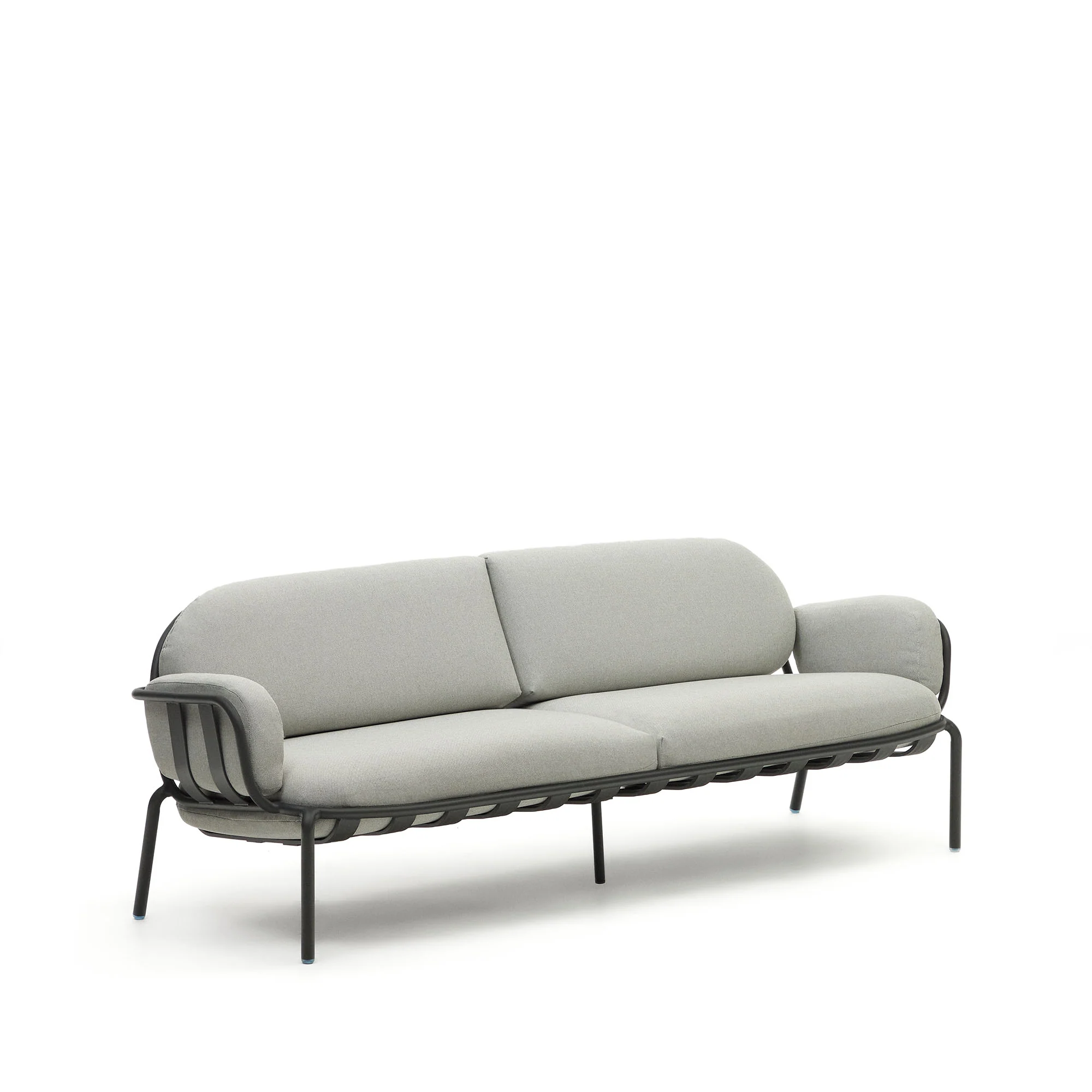 Joncols 3-Sitzer-Gartensofa aus Aluminium mit Finish in Grau 225 cm - Image 3
